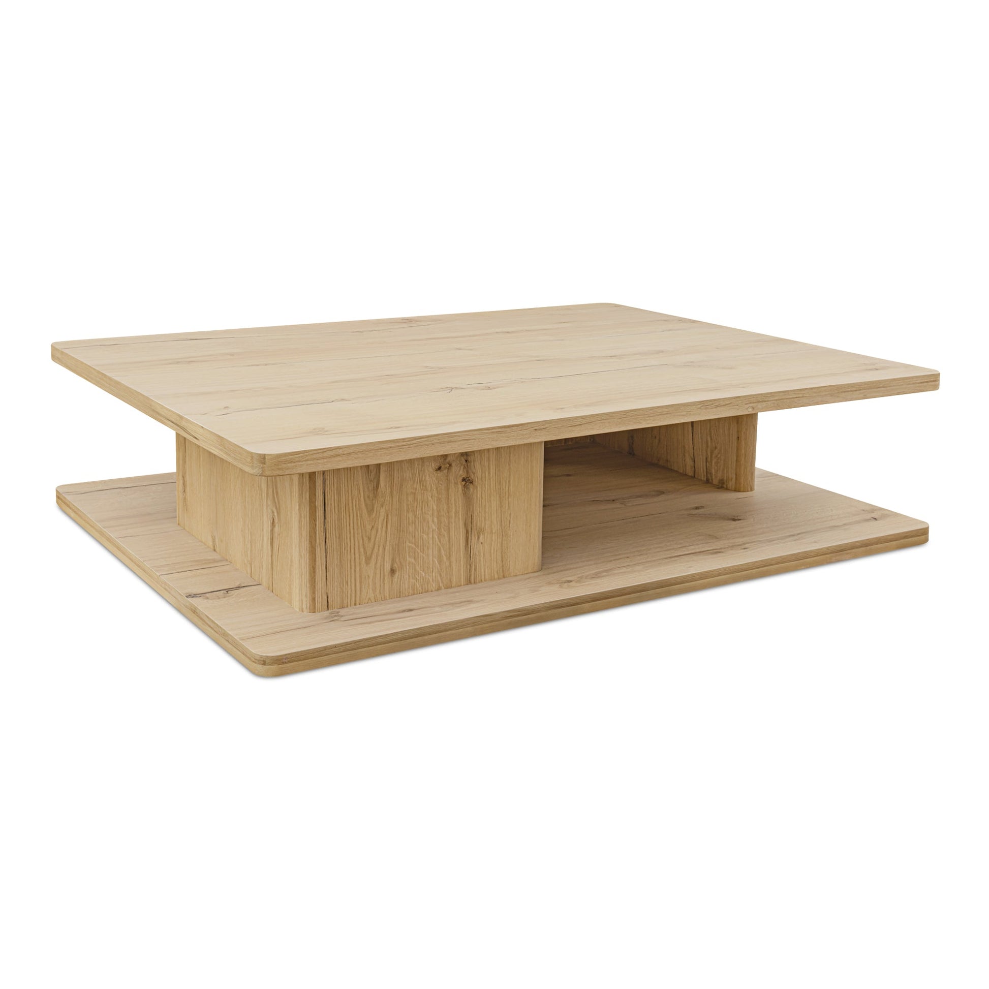 Casey Rustic Oak Large Coffee Table - Ornate Home