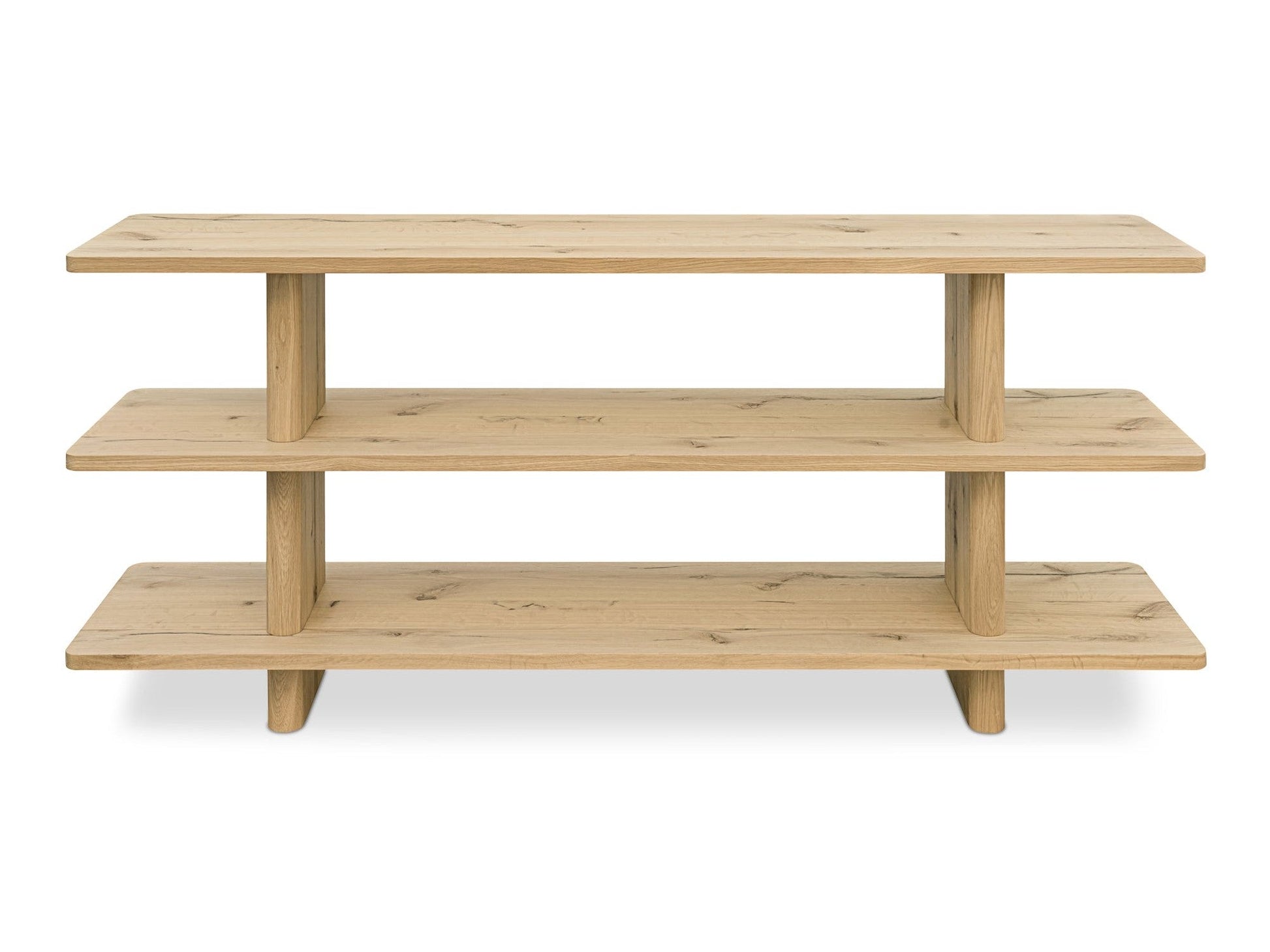 Casey Rustic Oak Small Bookcase - Ornate Home