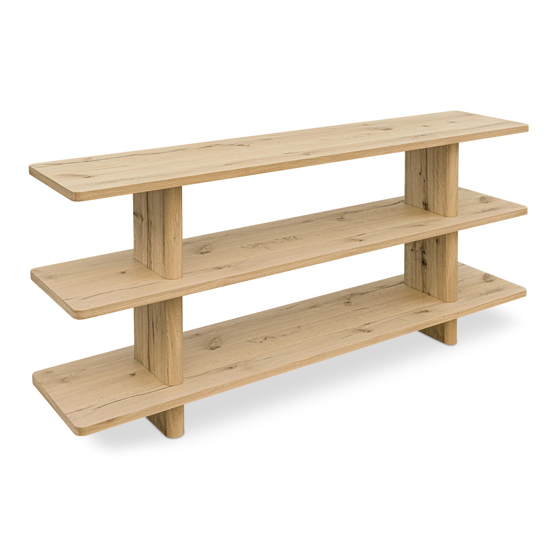 Casey Rustic Oak Small Bookcase - Ornate Home