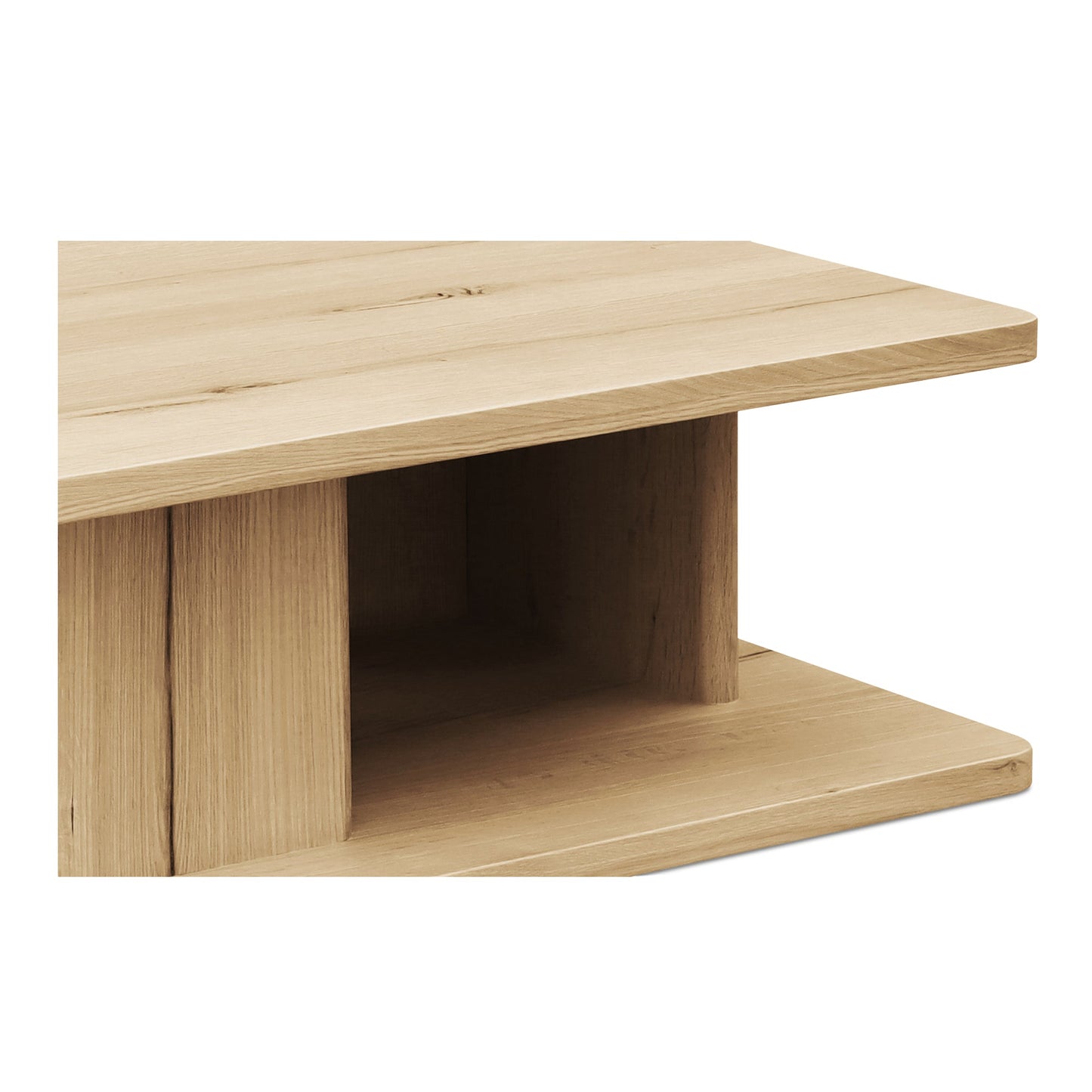 Casey Rustic Oak Small Coffee Table - Ornate Home