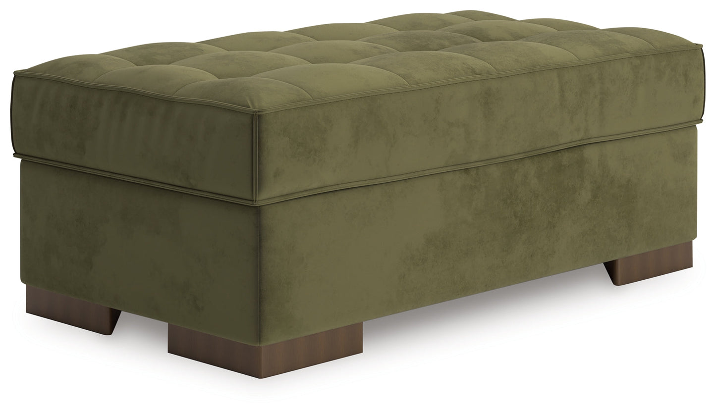Caspian-Town Olive Oversized Accent Ottoman- Viva Furn