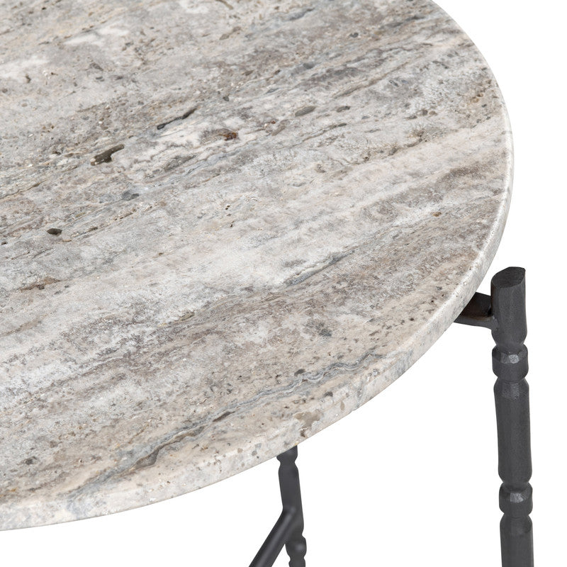 Cassian Gray/Black End Table - Ornate Home