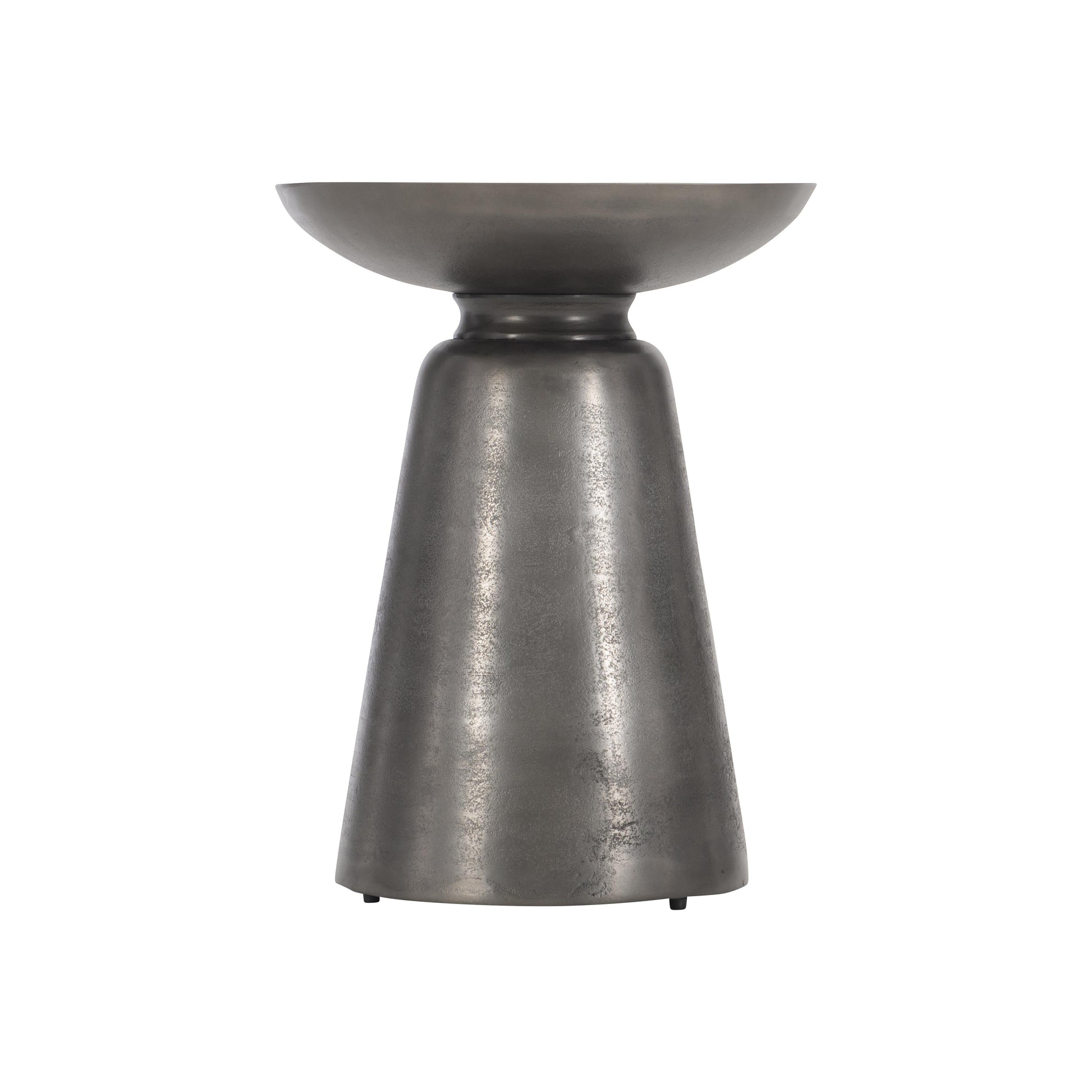 Catalan Matte Graphite Outdoor Accent Table - Ornate Home