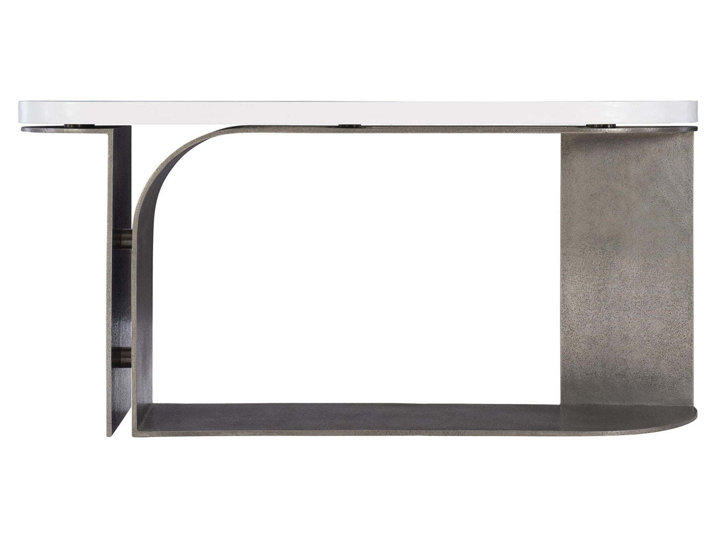 Catalina Graphite/White Plaster Console Table - Ornate Home