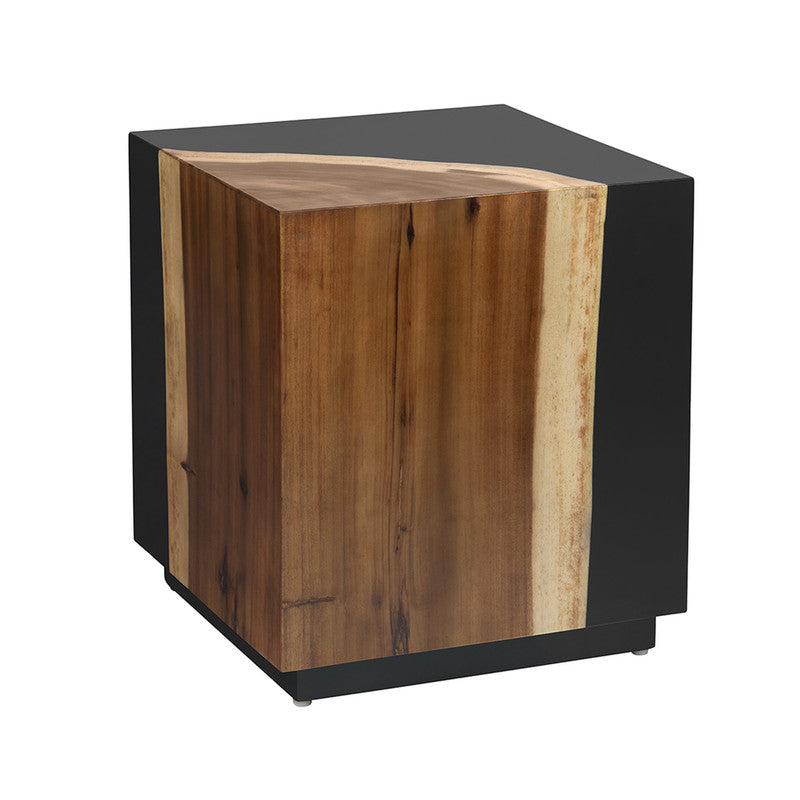 Cavallo Black/Brown End Table - Ornate Home