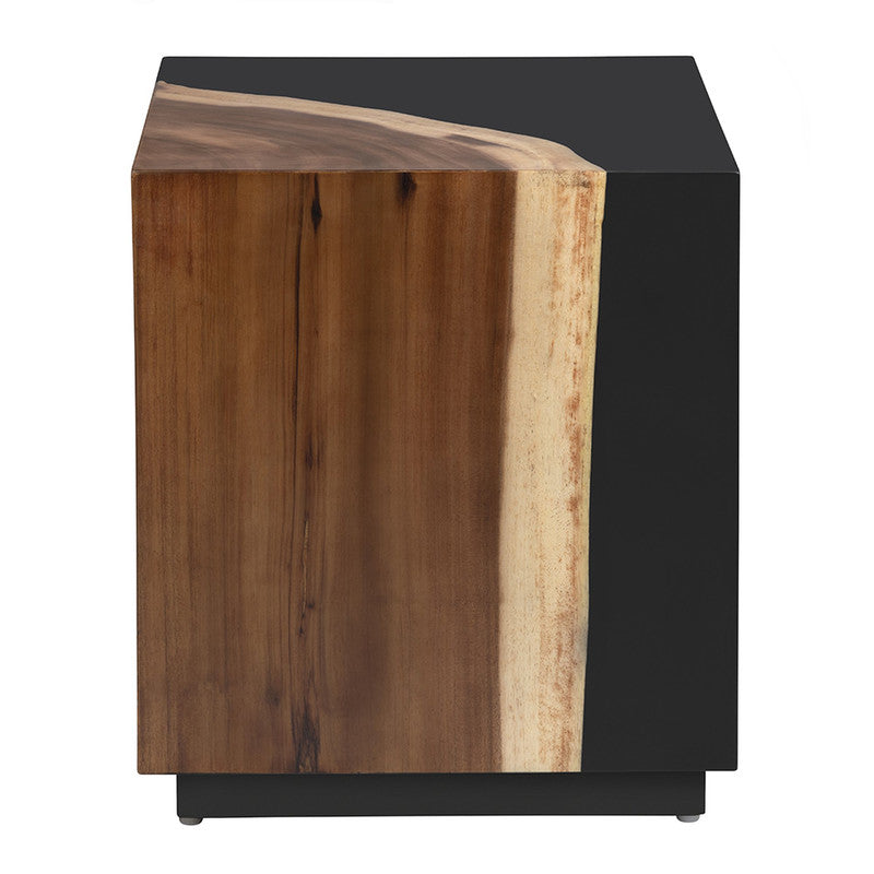 Cavallo Black/Brown End Table - Ornate Home