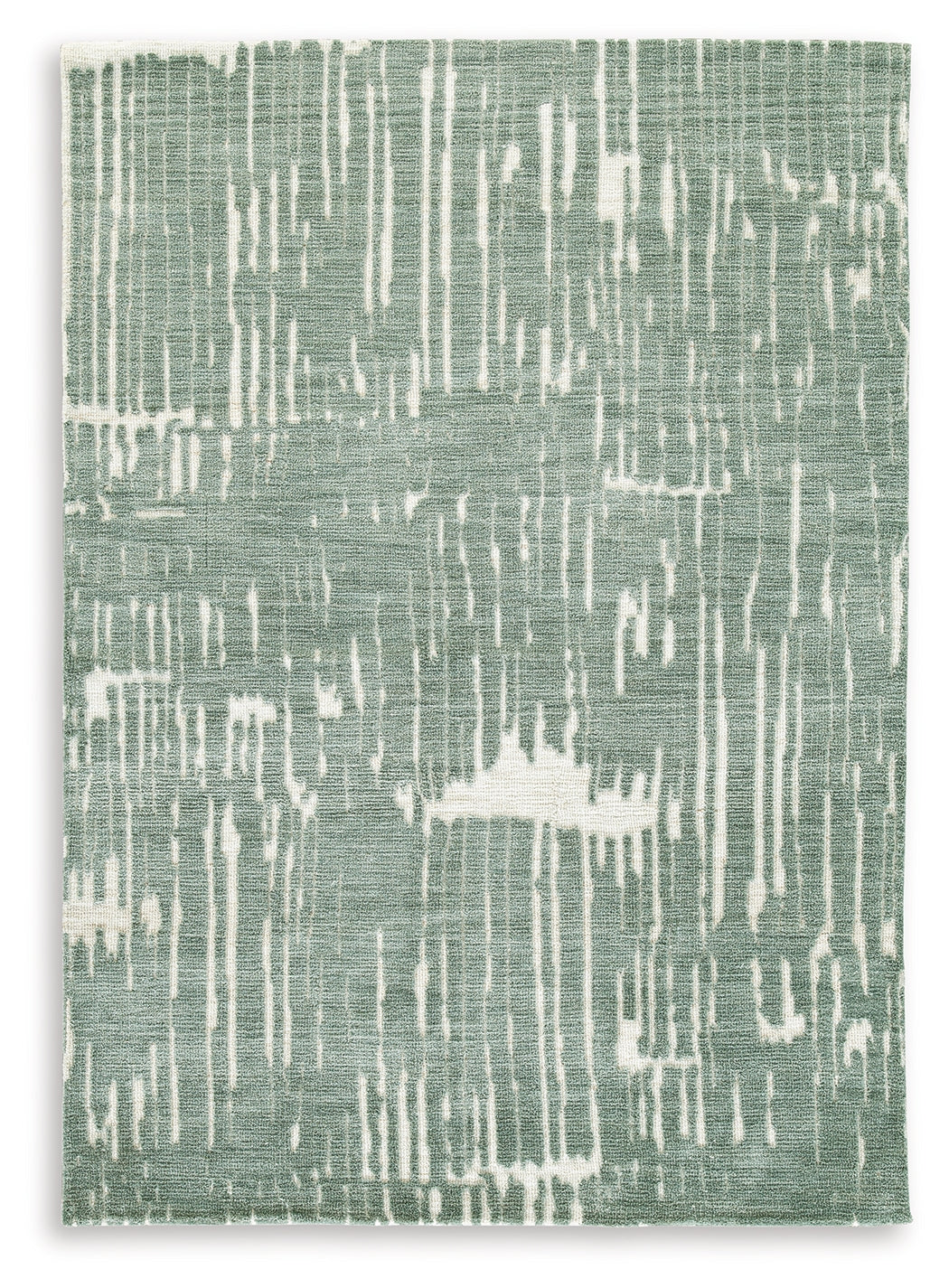 Cayworth Teal/White 5' x 7' Rug- Viva Furn