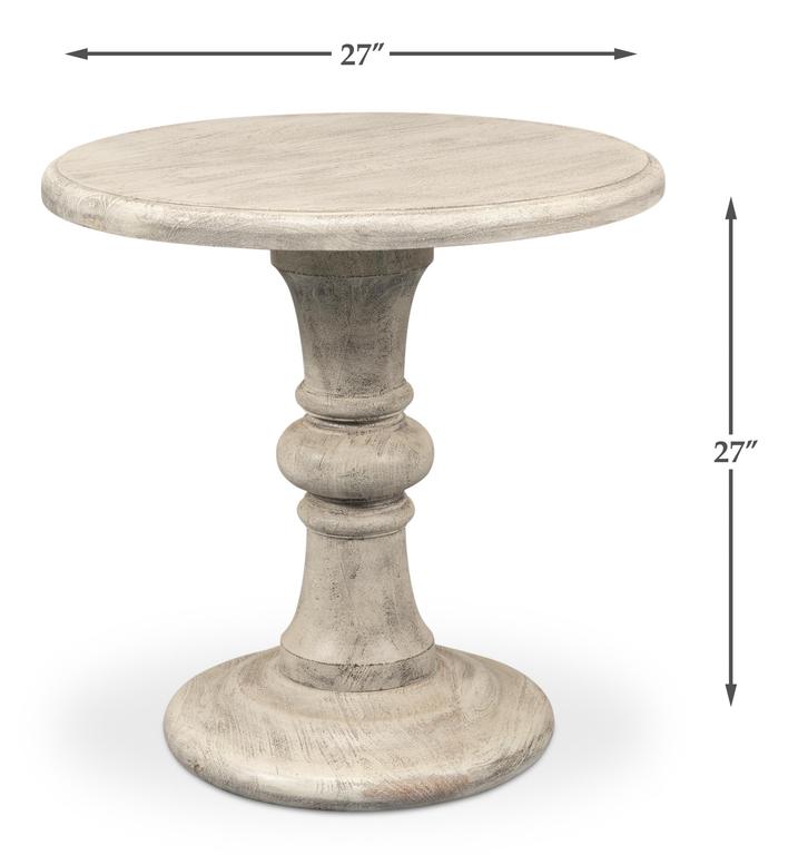 Cecelia Natural Pedestal Table - Ornate Home