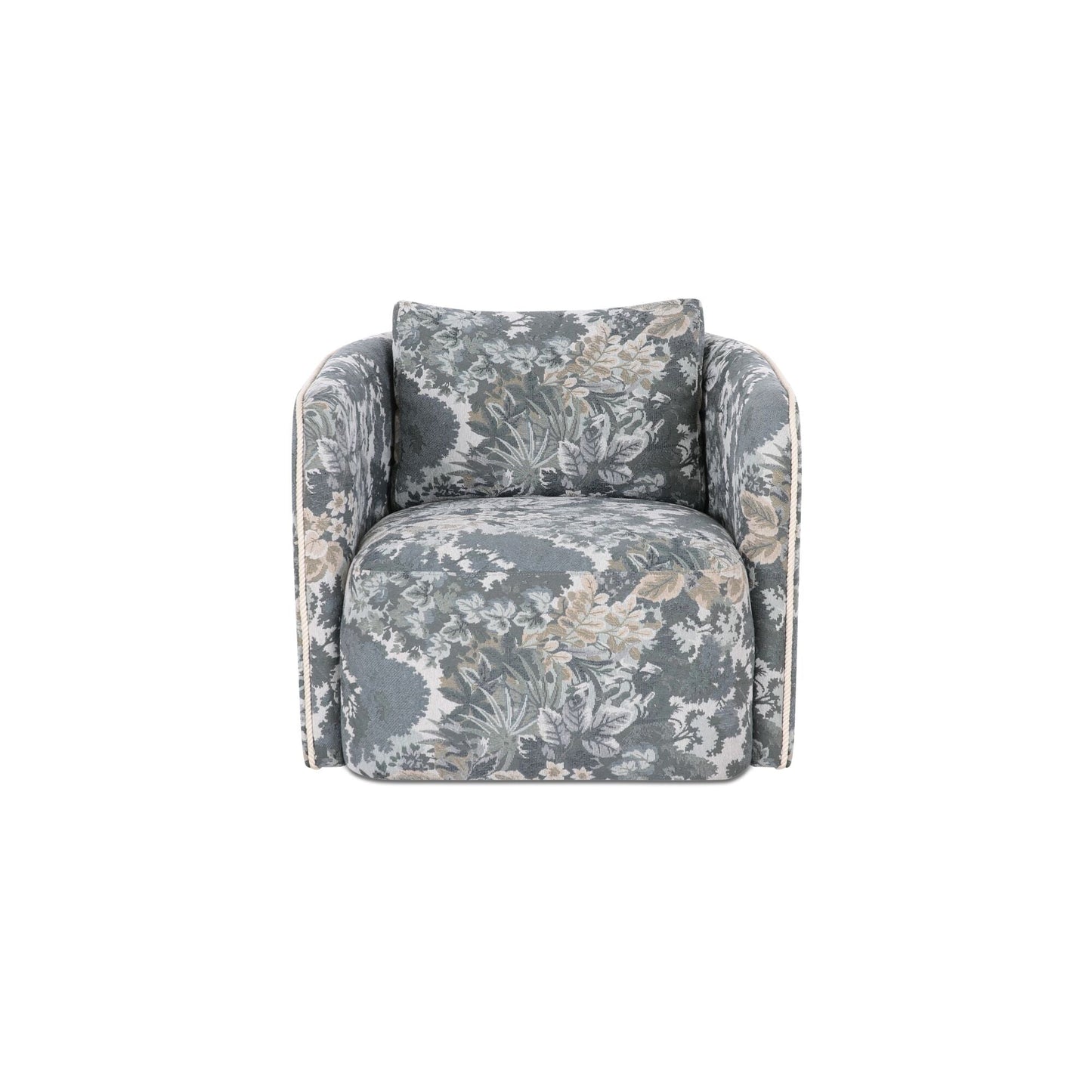Cecil Blue Tapestry Accent Chair - Ornate Home