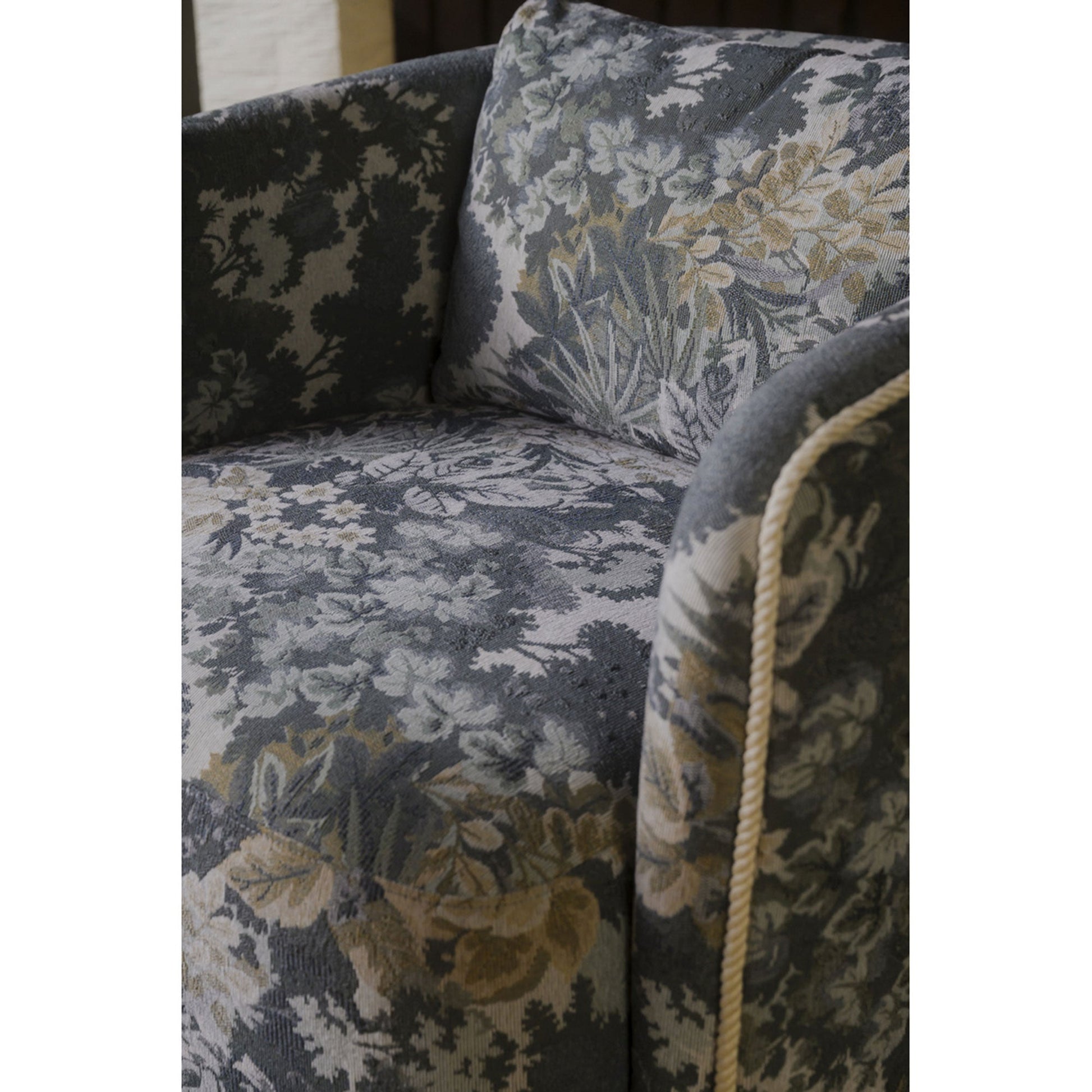 Cecil Blue Tapestry Accent Chair - Ornate Home