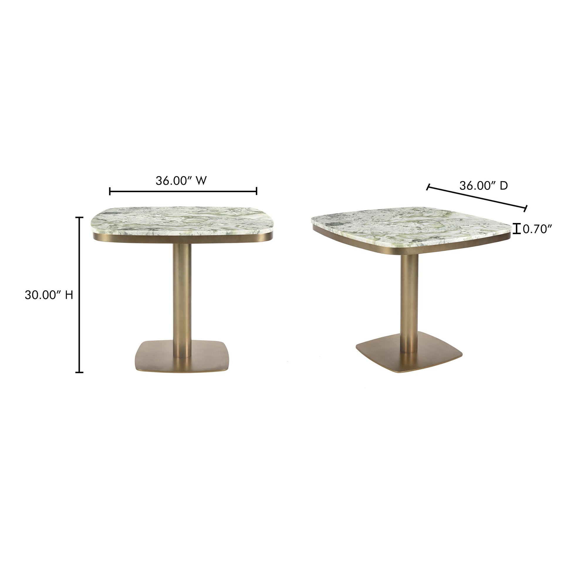 Celeste Green Onyx Marble Cafe Table - Ornate Home
