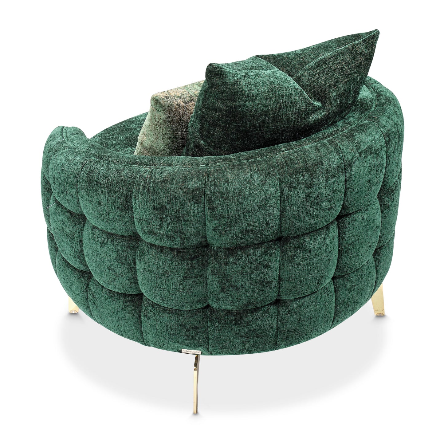 Celine Gold/Emerald Accent Chair - Ornate Home