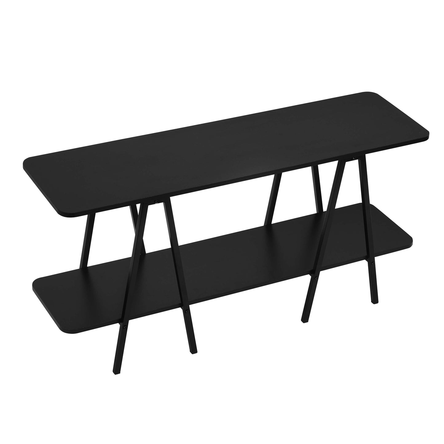 Celine Side Table Console in Black - Ornate Home