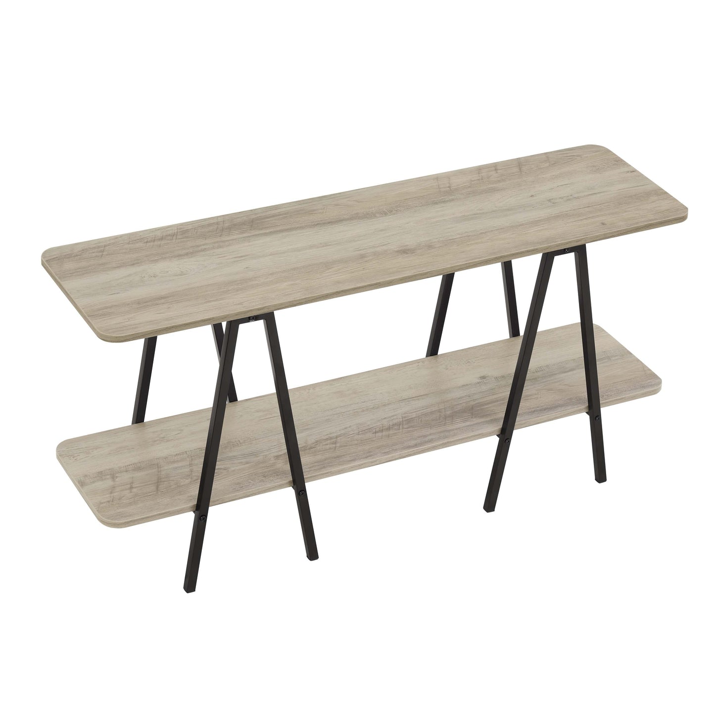 Celine Side Table Console in Rustic Grey - Ornate Home