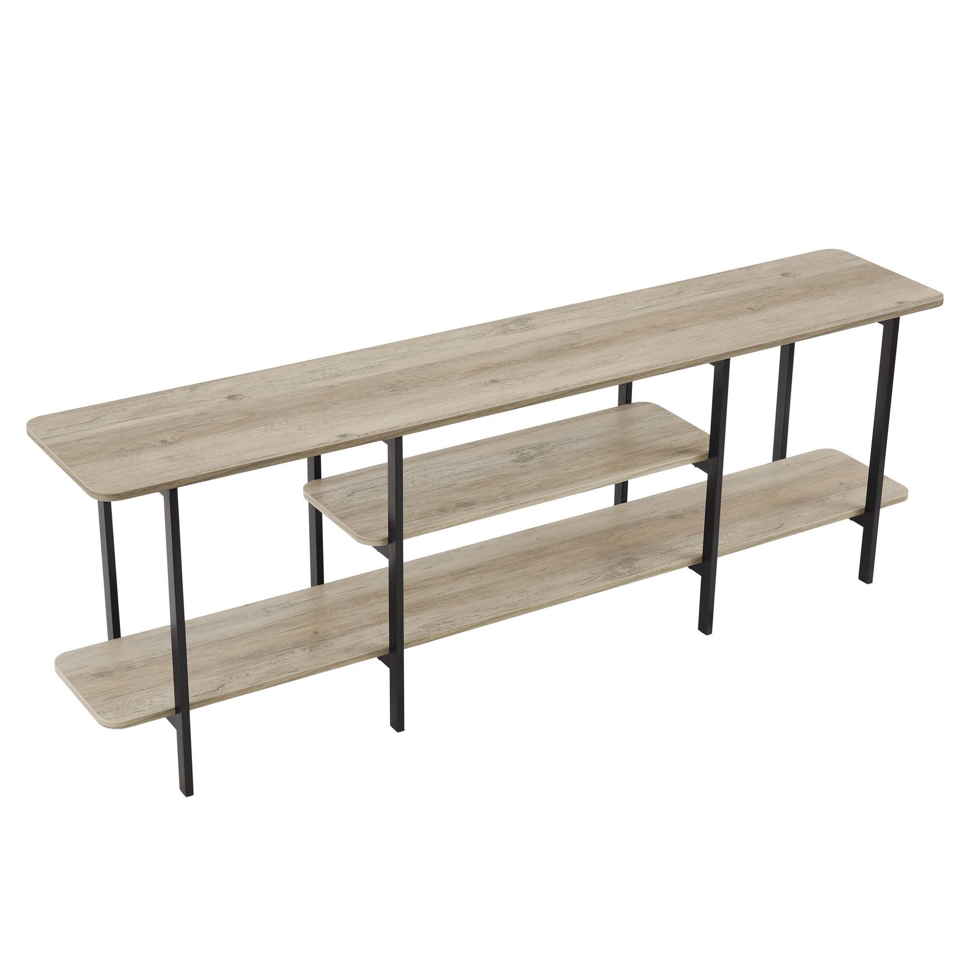 Celine Side Table Console in Rustic Grey - Ornate Home