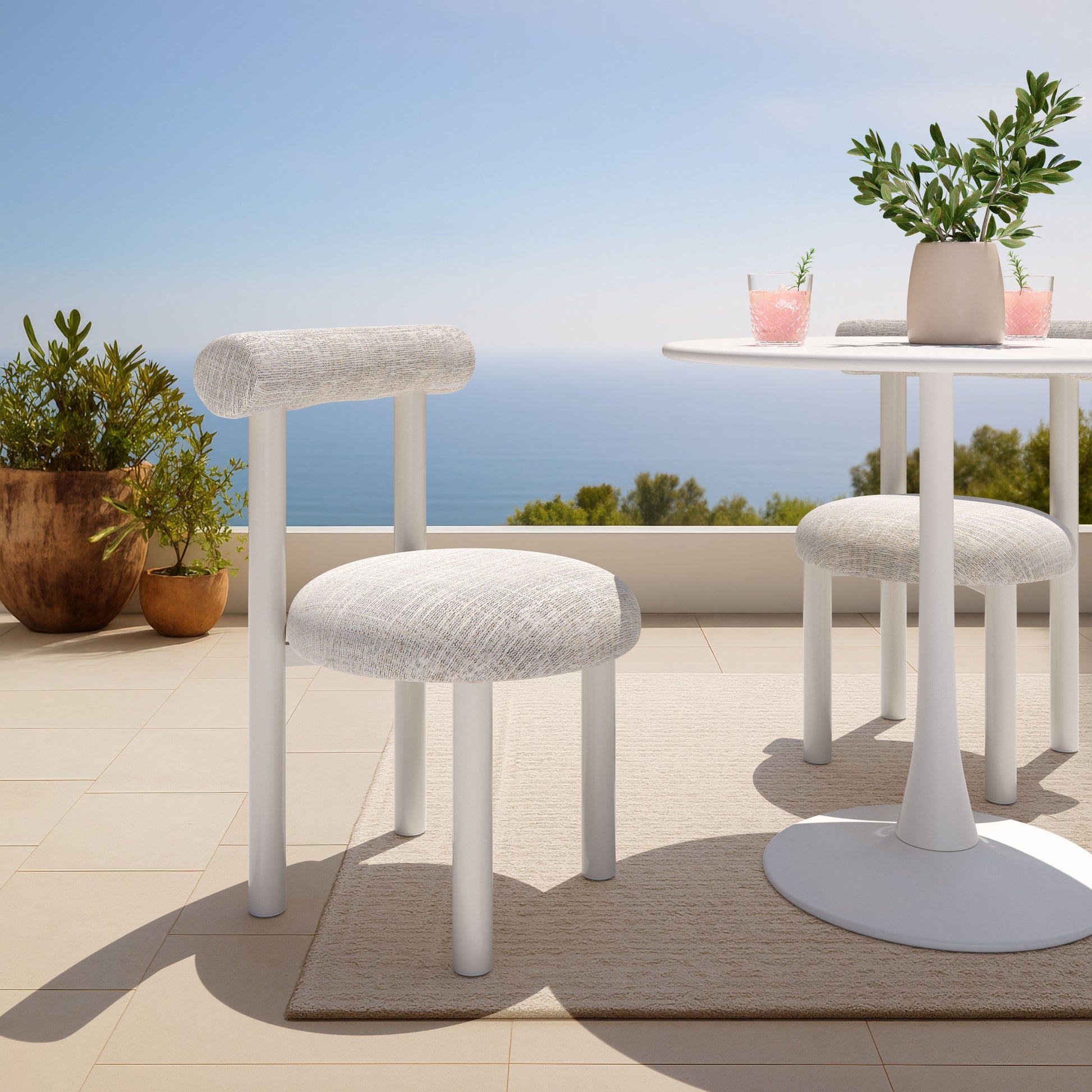 Ceres Beige Outdoor Dining Chair - Ornate Home