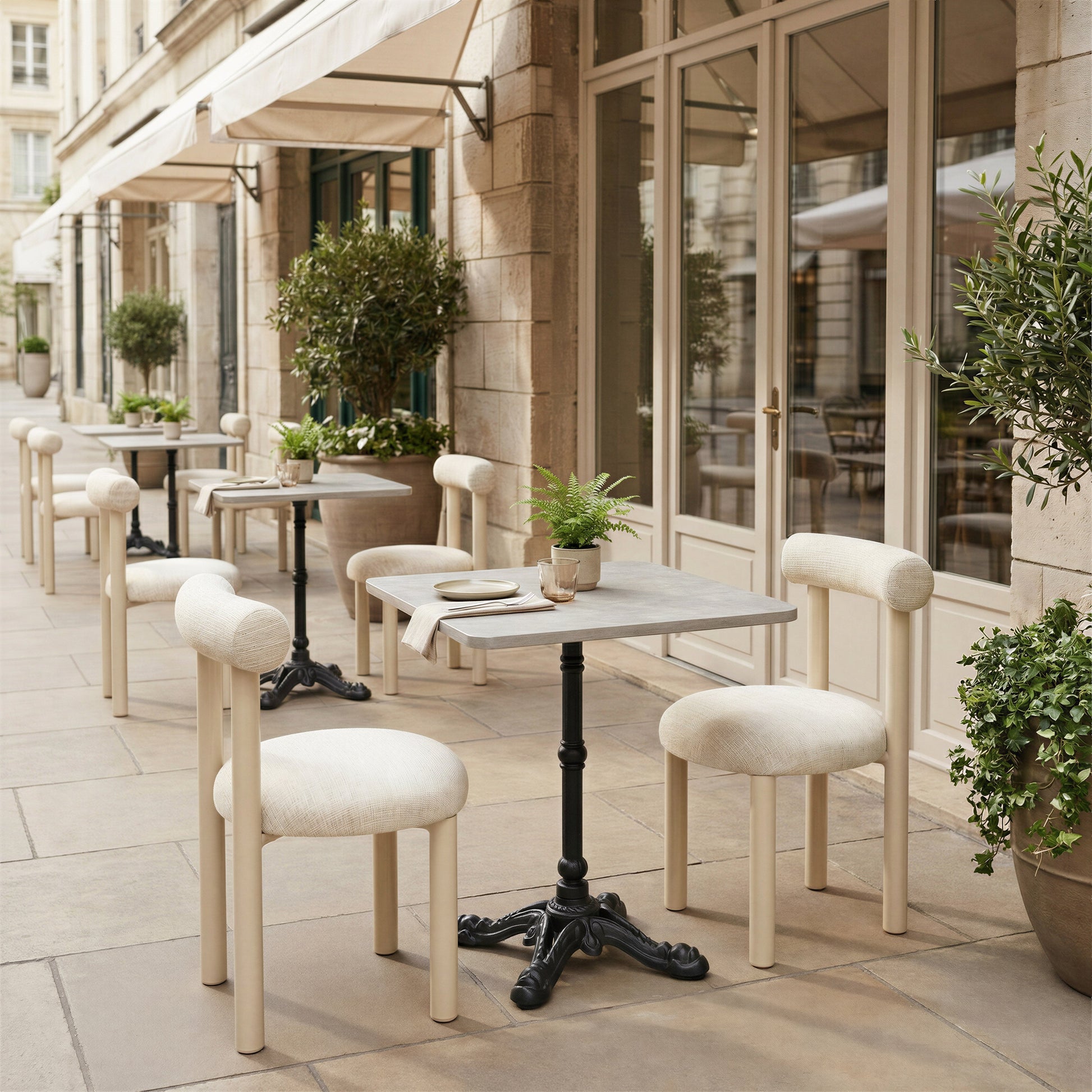 Ceres Beige Outdoor Dining Chair - Ornate Home