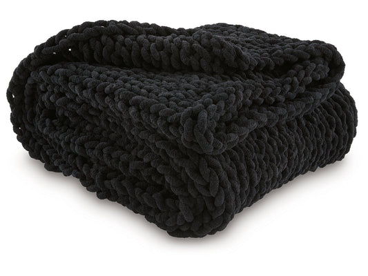Chaddon Black Throw- Viva Furn