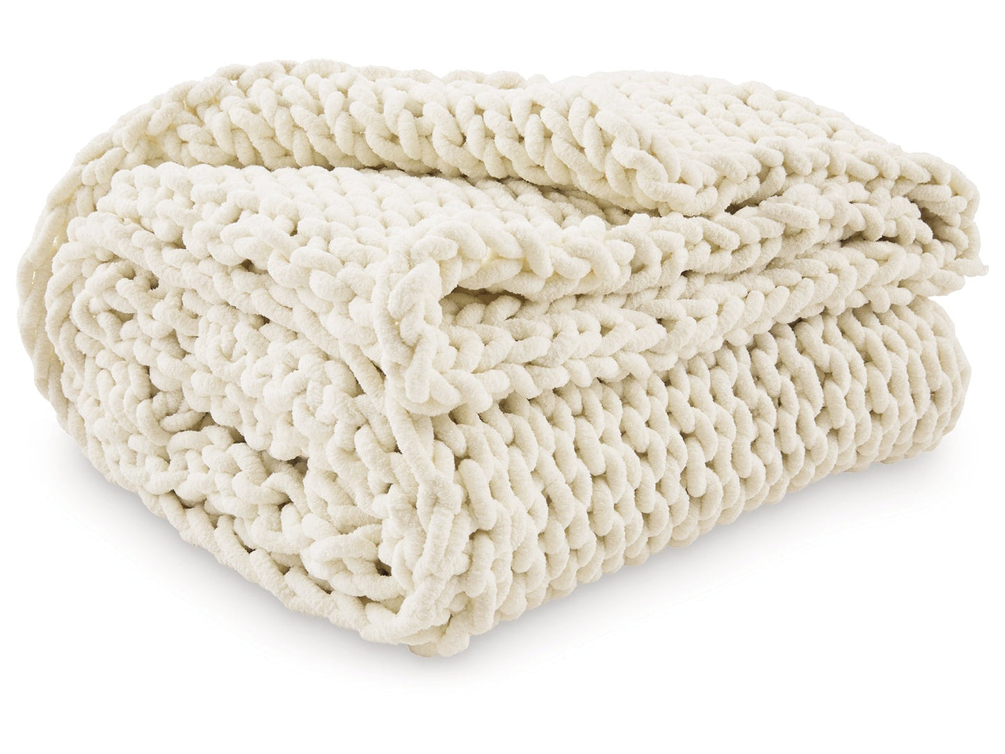 Chaddon Ivory Throw- Viva Furn