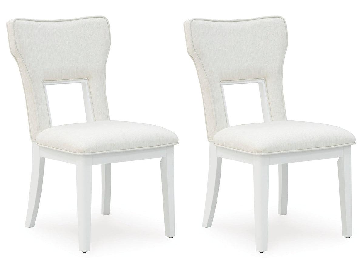 Chalanna White Dining Chair ( Set of 2) - Ornate Home