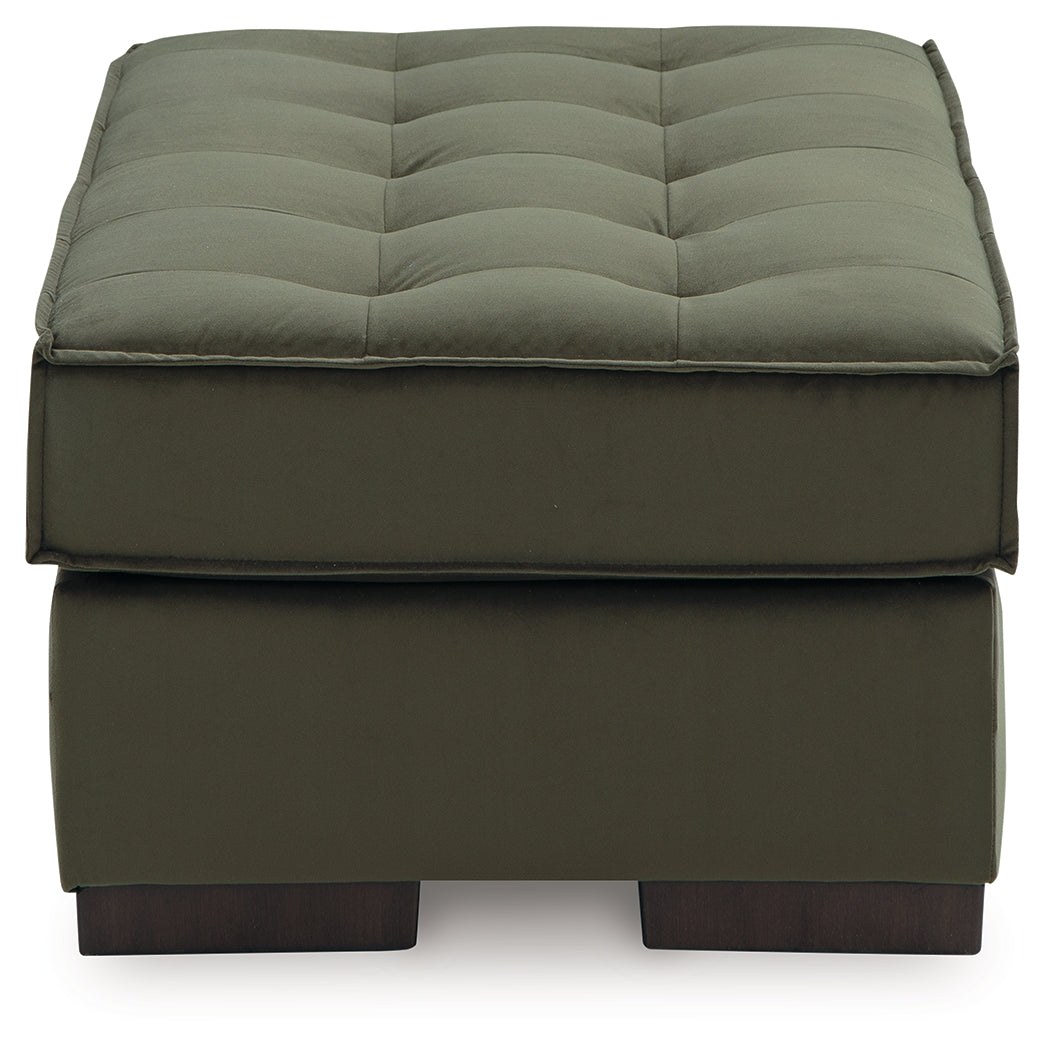 Chalcombe Olive Oversized Accent Ottoman- Viva Furn
