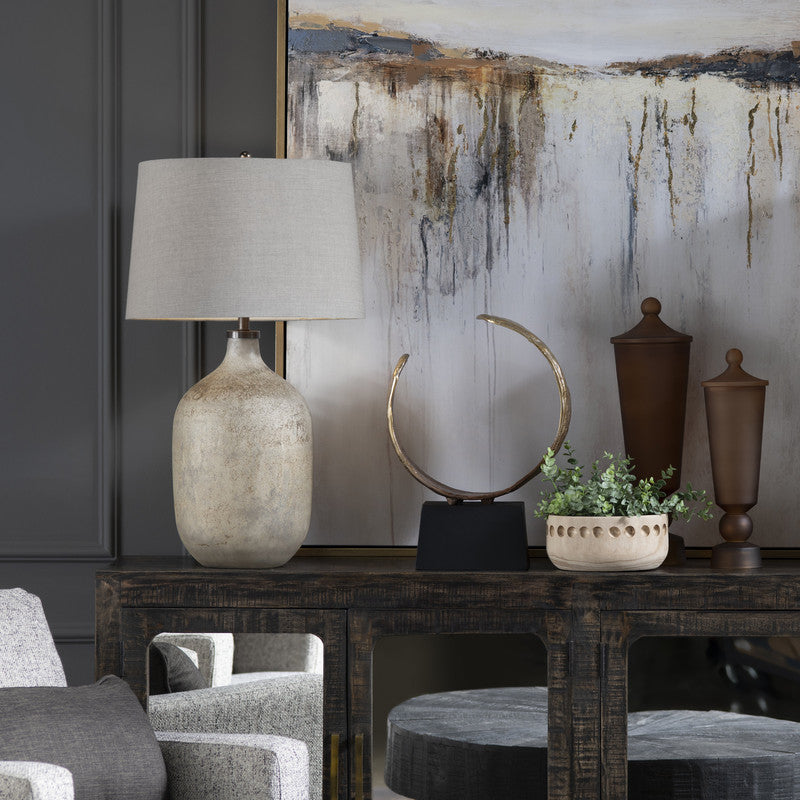Chambers Natural/Bronze Table Lamp - Ornate Home