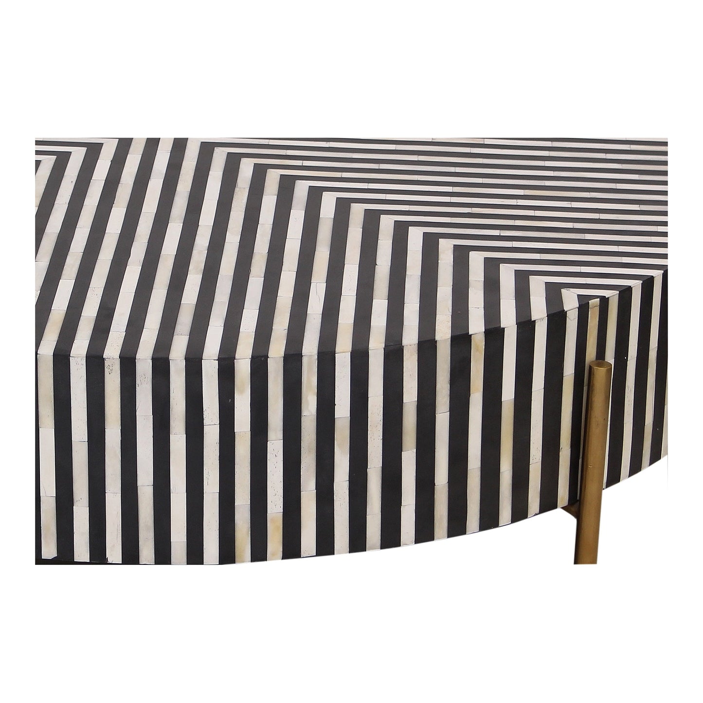 Chameau Black/White Medium Coffee Table - Ornate Home