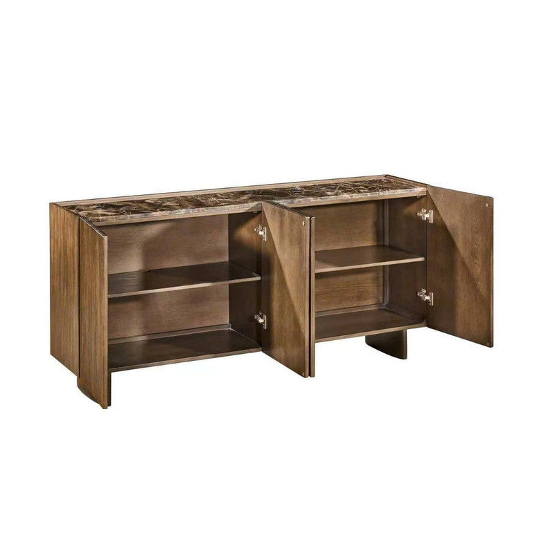Chandler Brown Four-Door Sideboard - Ornate Home