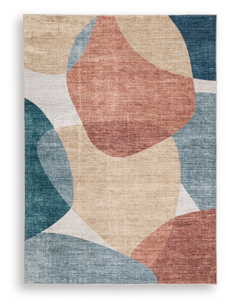 Chanleigh Multi Washable Medium Rug- Viva Furn
