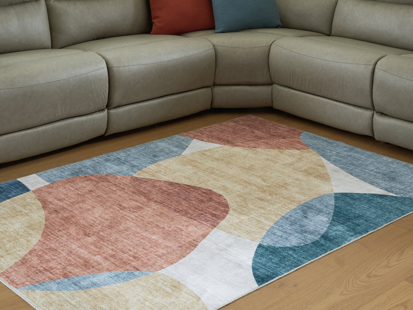Chanleigh Multi Washable Medium Rug- Viva Furn