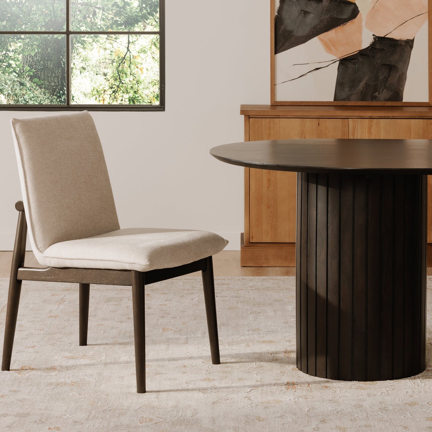 Charlie Beige Dining Chair (Set of 2) - Ornate Home