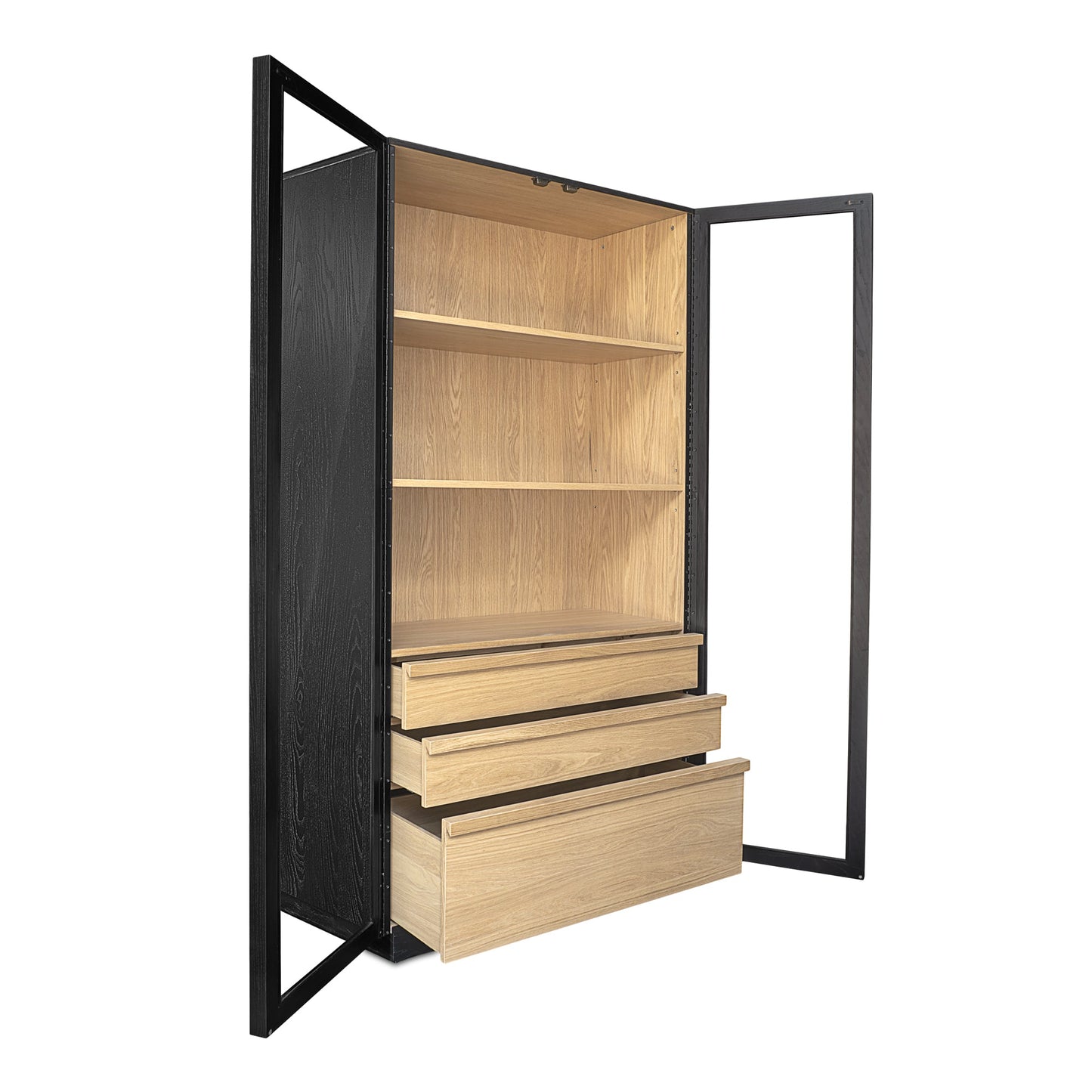 Charlotte Black Tall Cabinet - Ornate Home