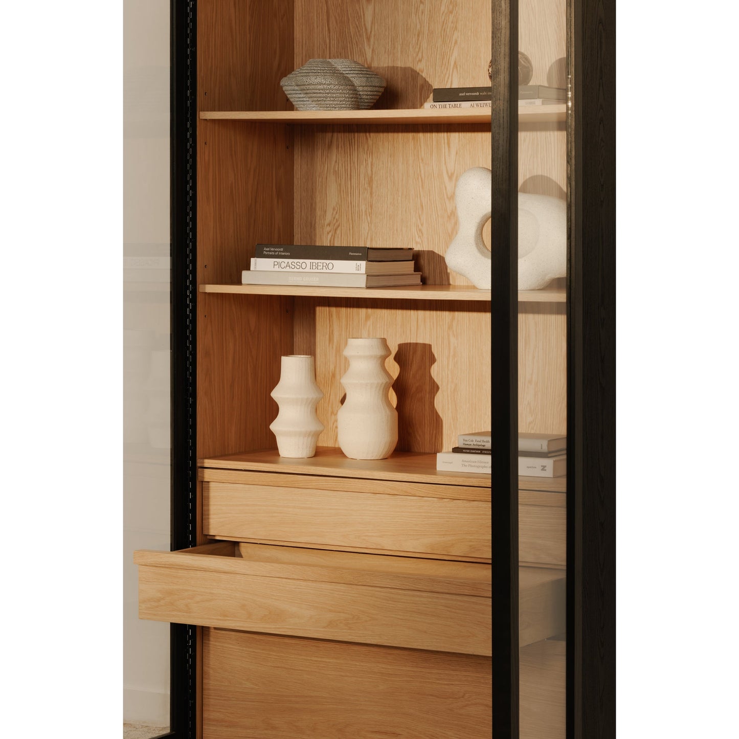 Charlotte Black Tall Cabinet - Ornate Home