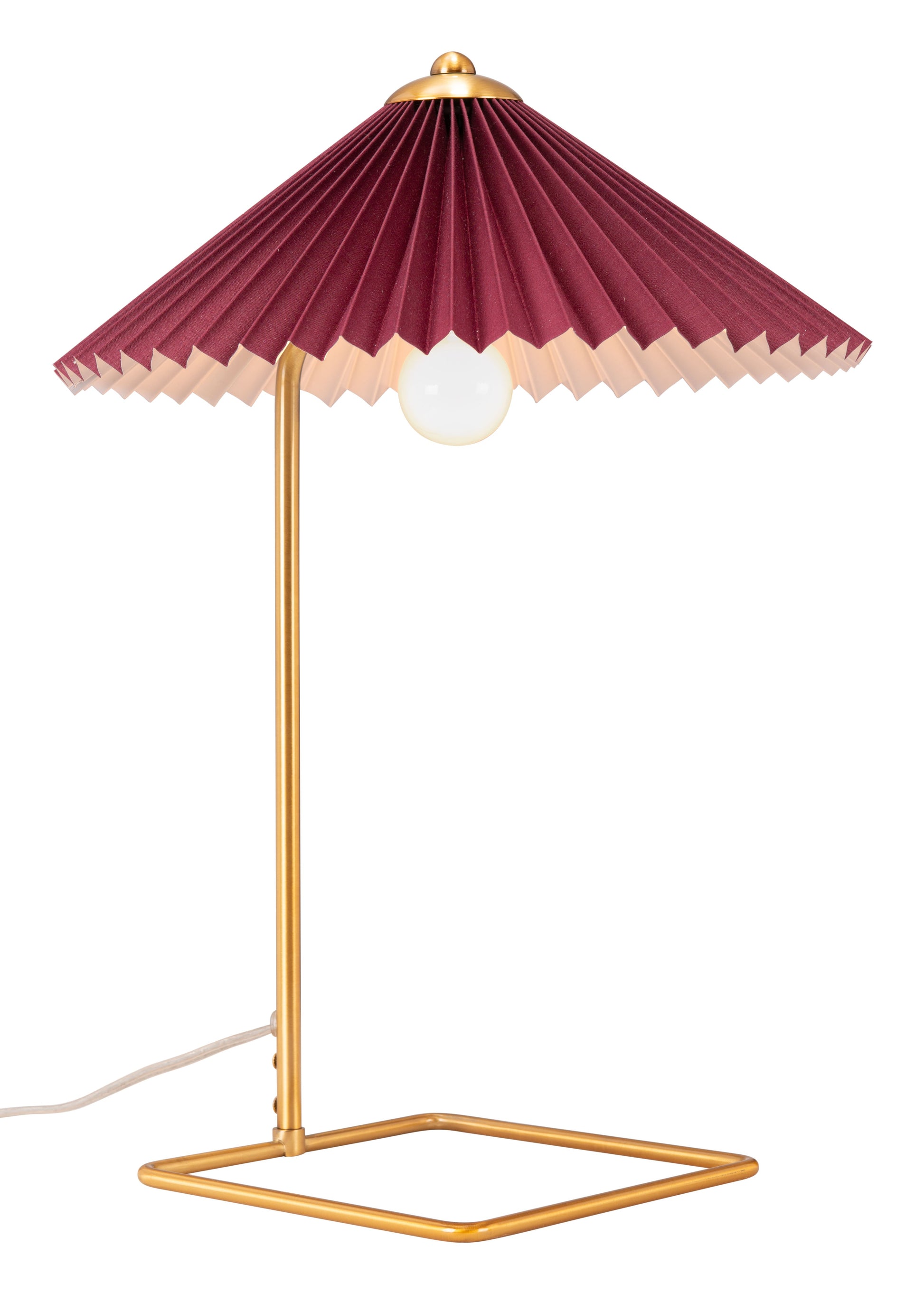 Charo Red & Gold Table Lamp - Ornate Home