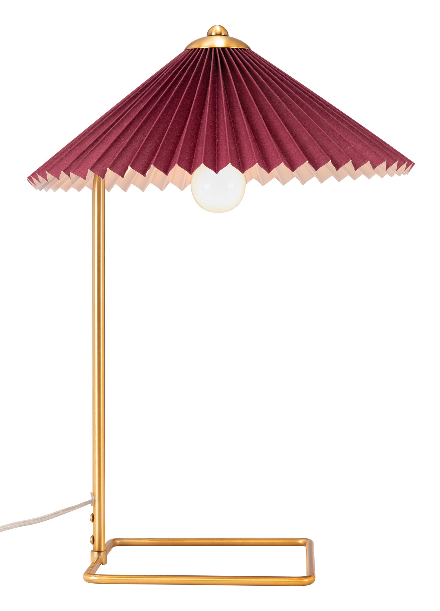 Charo Red & Gold Table Lamp - Ornate Home