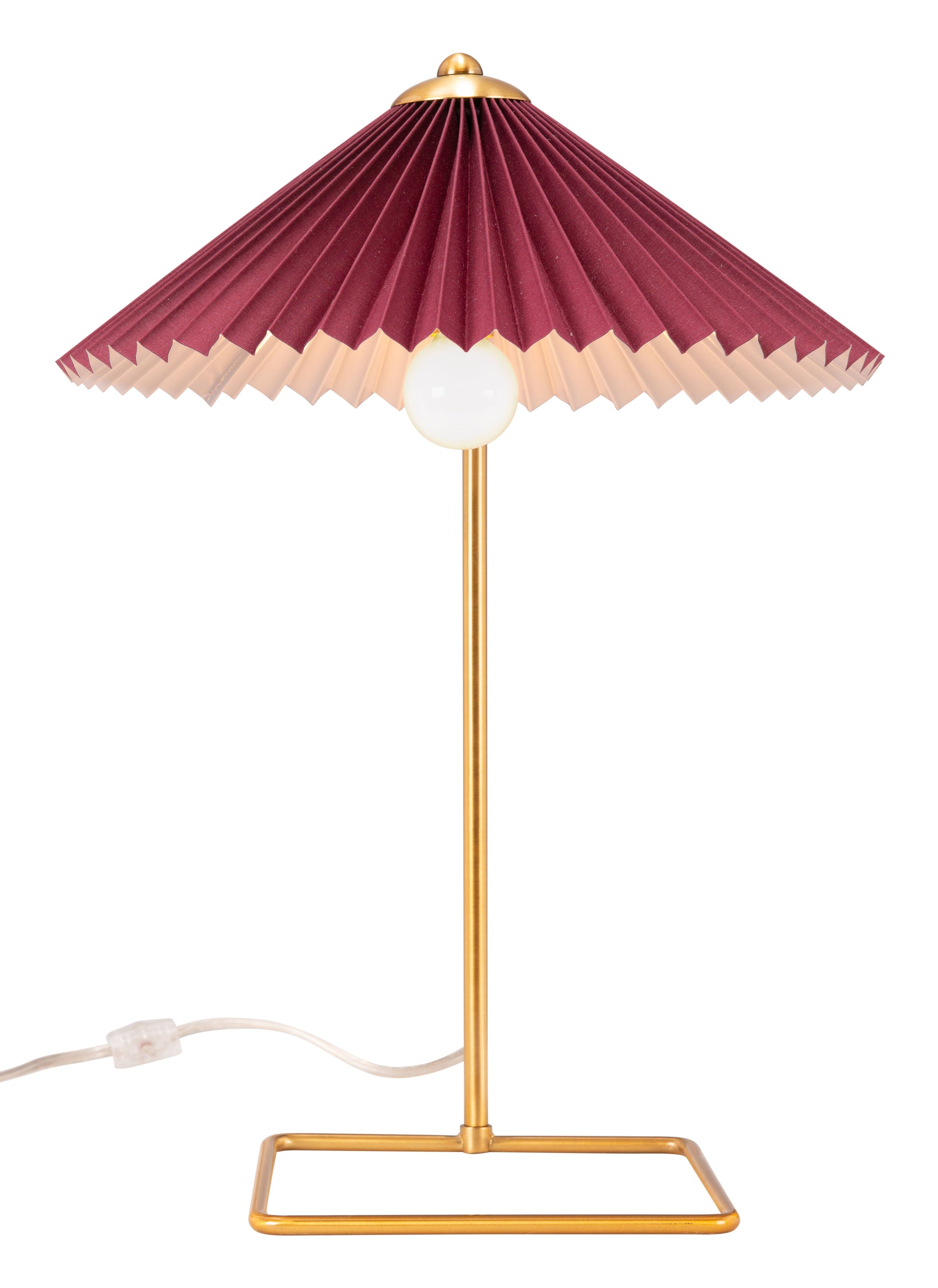 Charo Red & Gold Table Lamp - Ornate Home