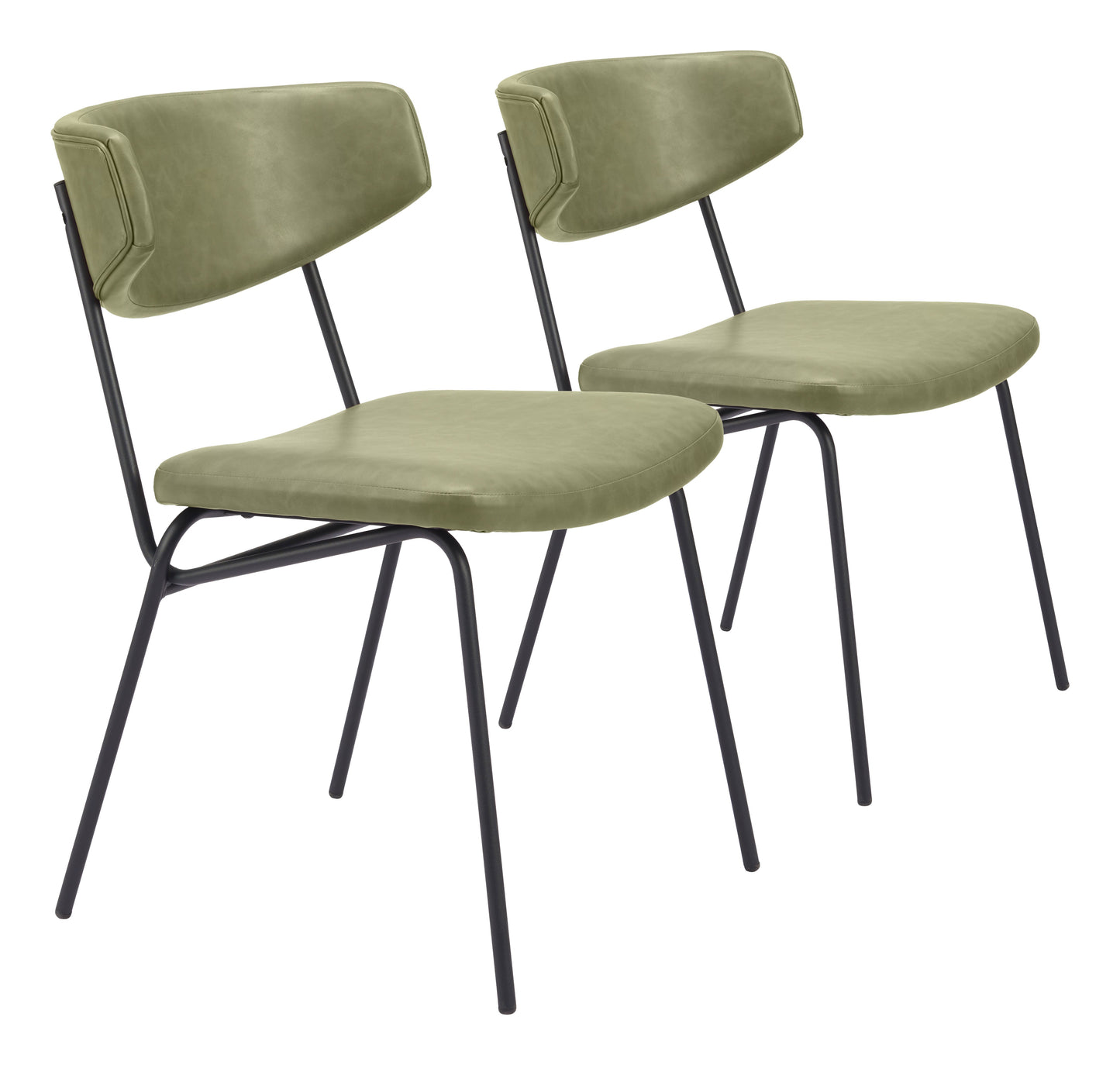 Charon Green Dining Chair (Set of 2) - Ornate Home