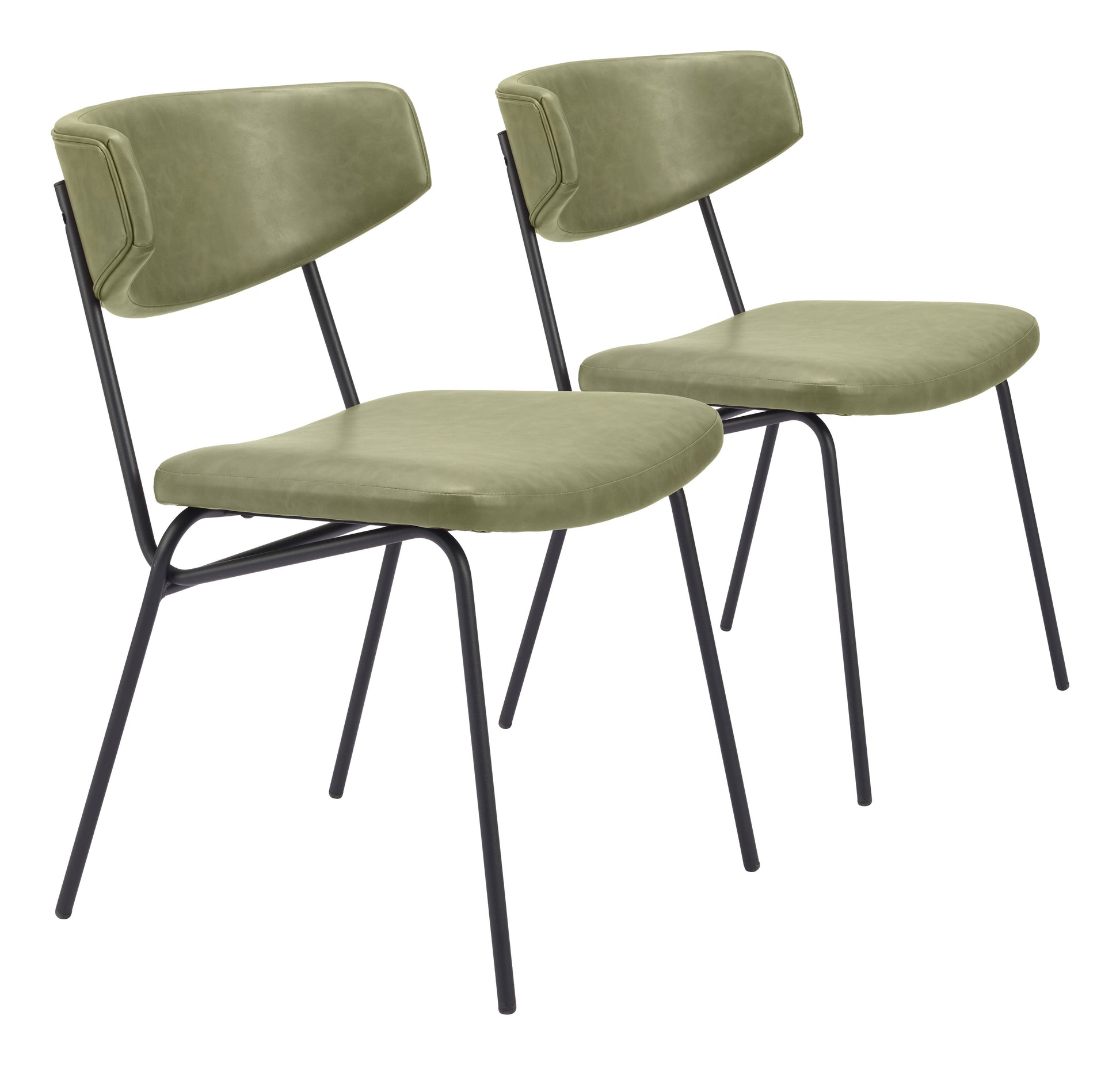 Charon Green Dining Chair (Set of 2) - Ornate Home