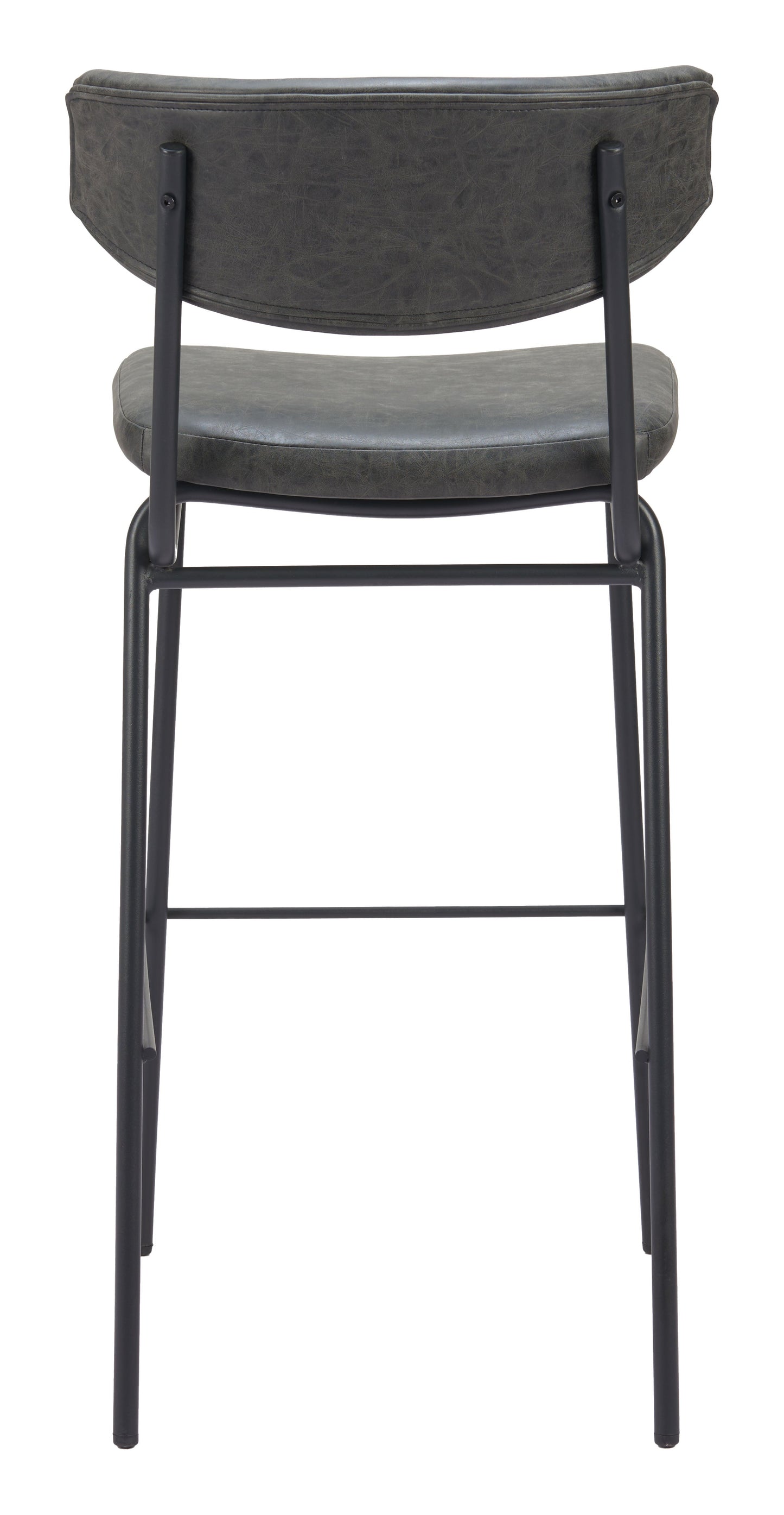 Charon Vintage Black Barstool (Set of 2) - Ornate Home