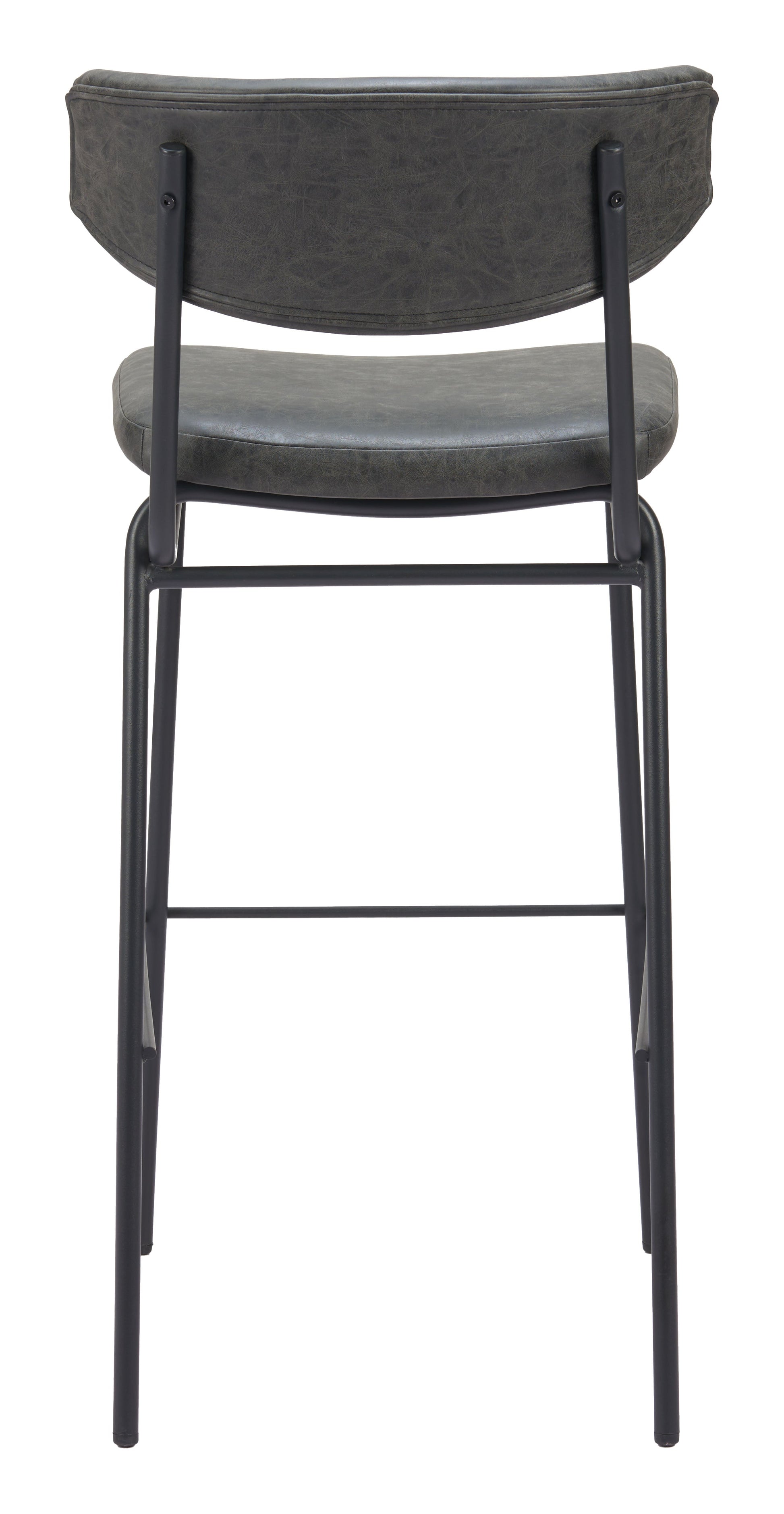 Charon Vintage Black Barstool (Set of 2) - Ornate Home