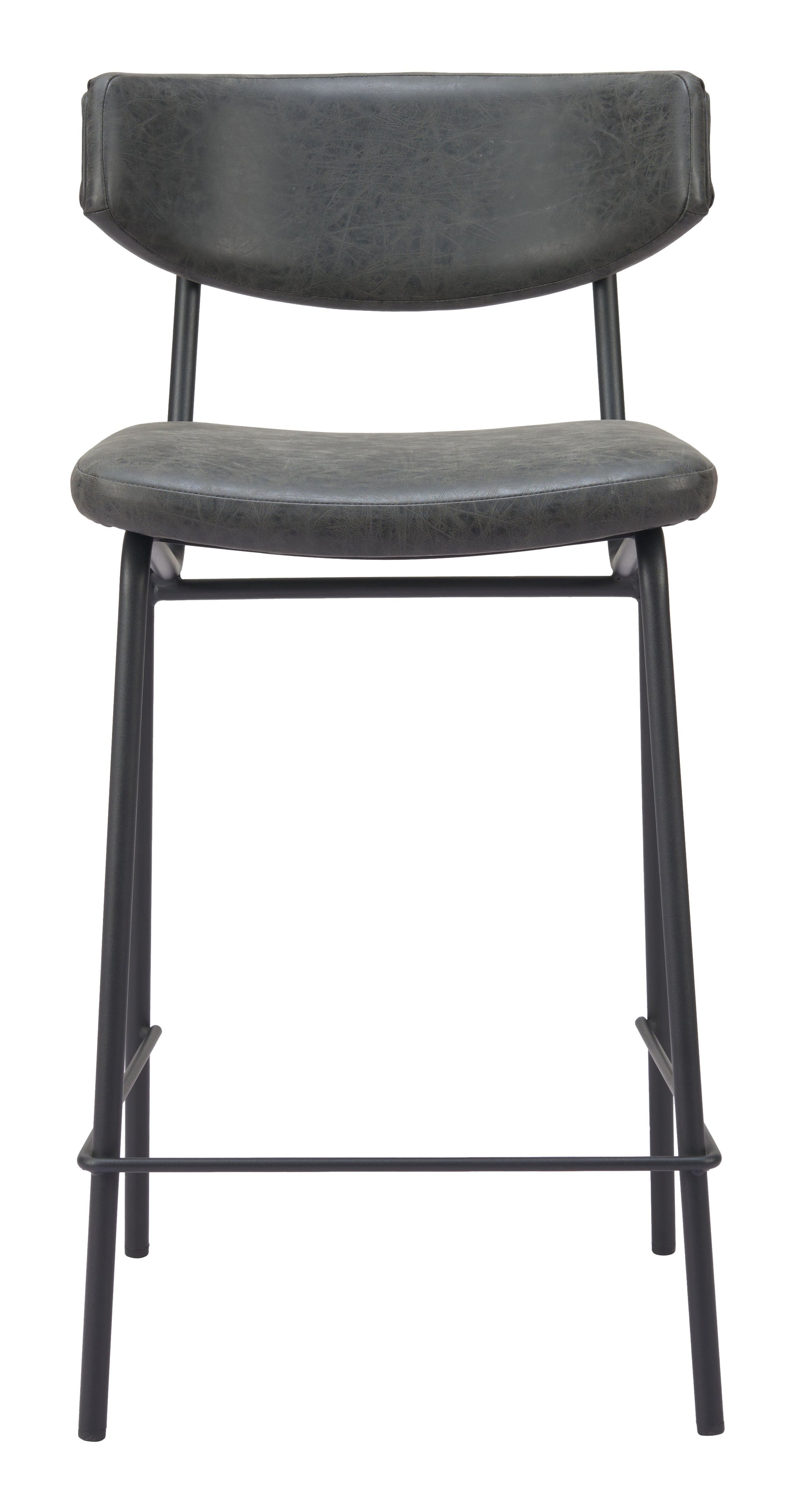 Charon Vintage Black Counter Stool (Set of 2) - Ornate Home