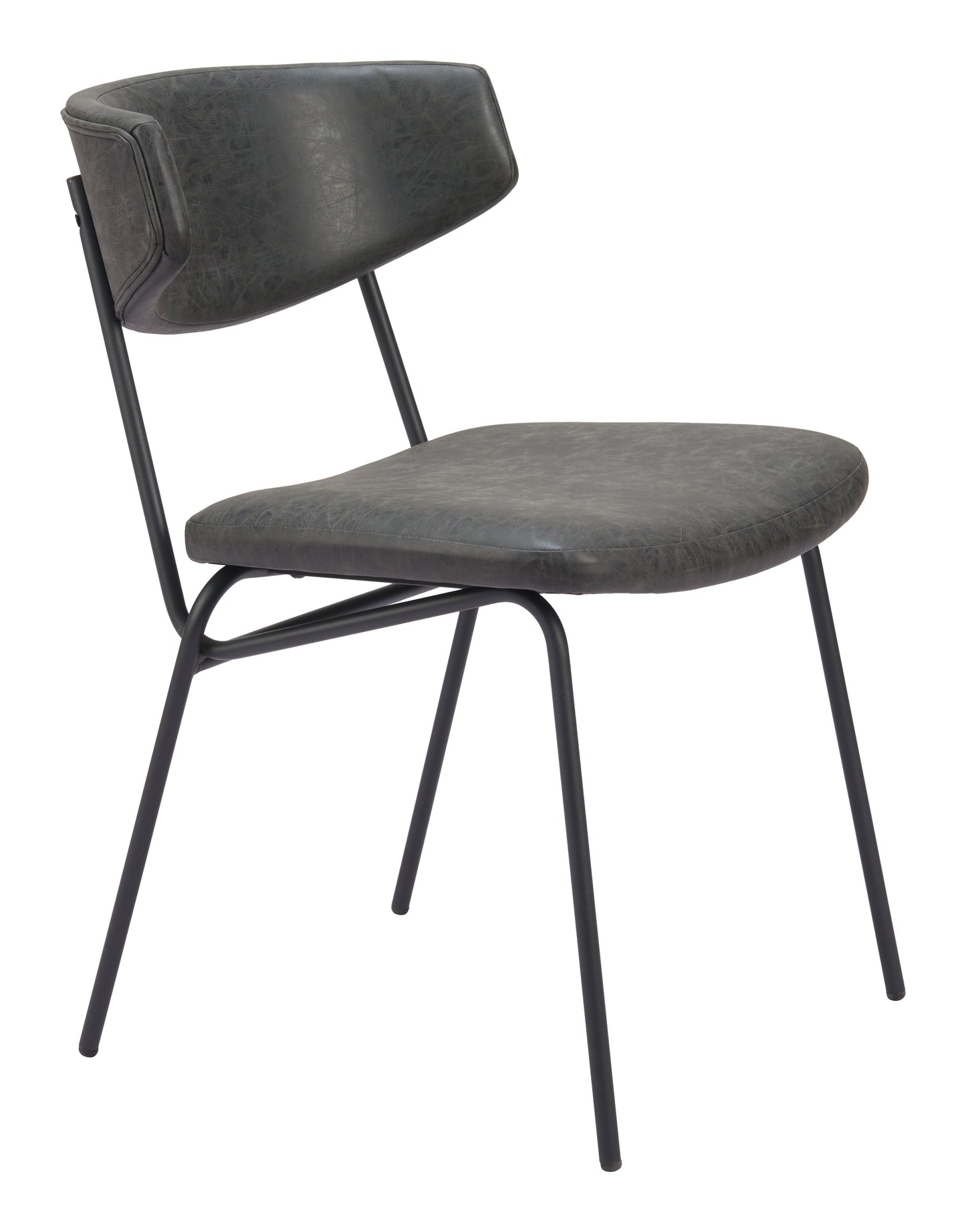 Charon Vintage Black Dining Chair (Set of 2) - Ornate Home