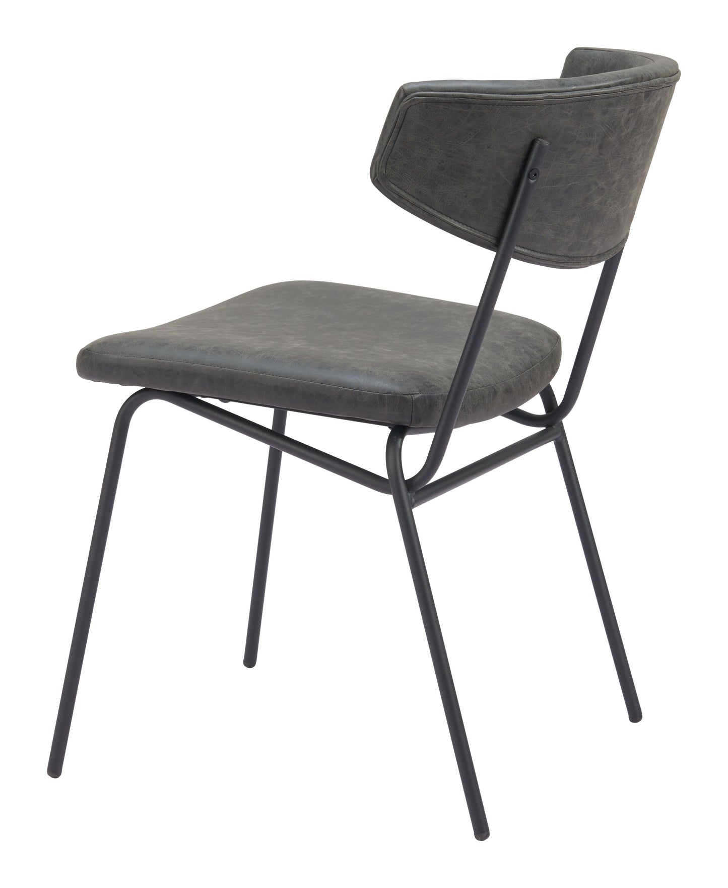Charon Vintage Black Dining Chair (Set of 2) - Ornate Home