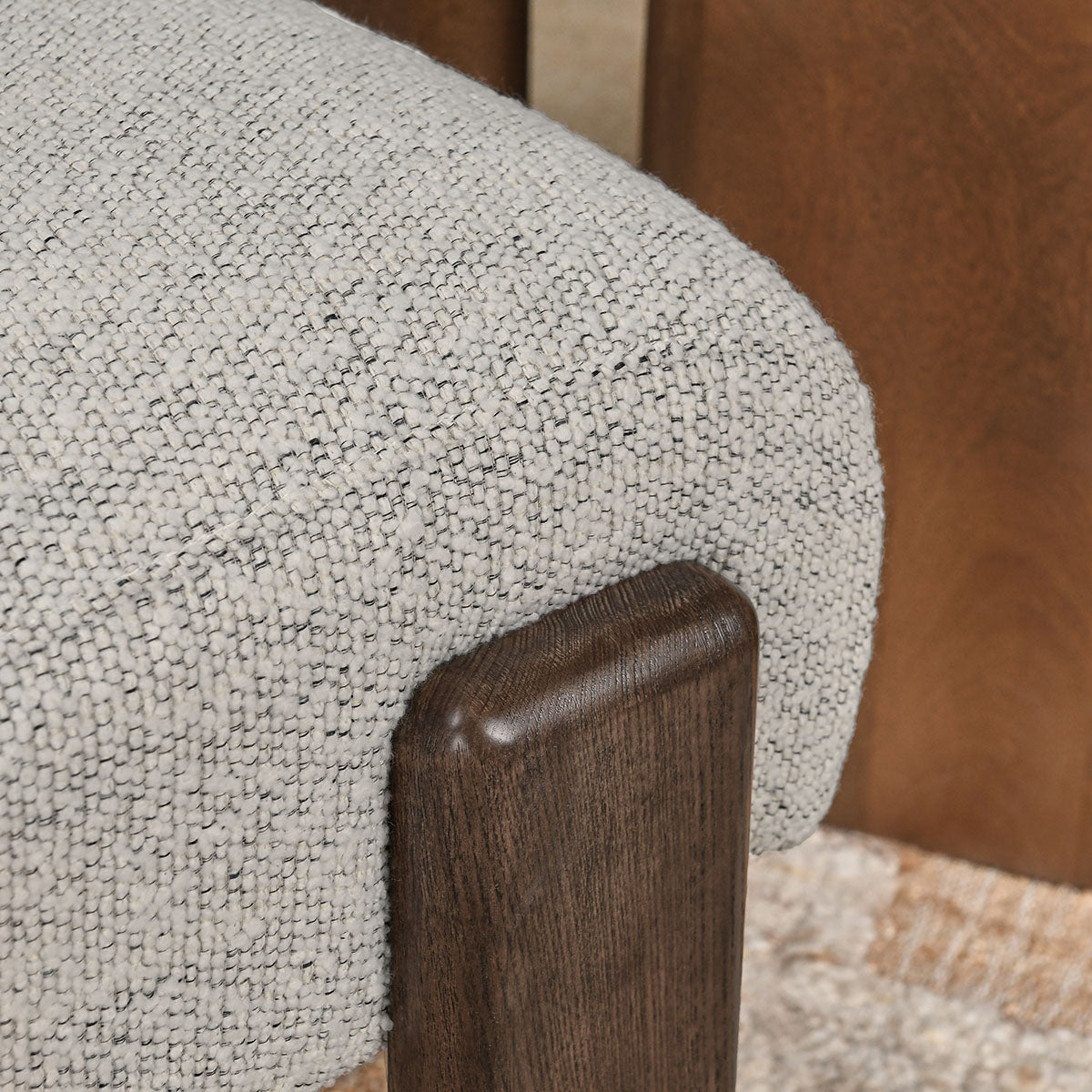 Chelsea Ivory Upholstered/Wood Dining Chair - Ornate Home