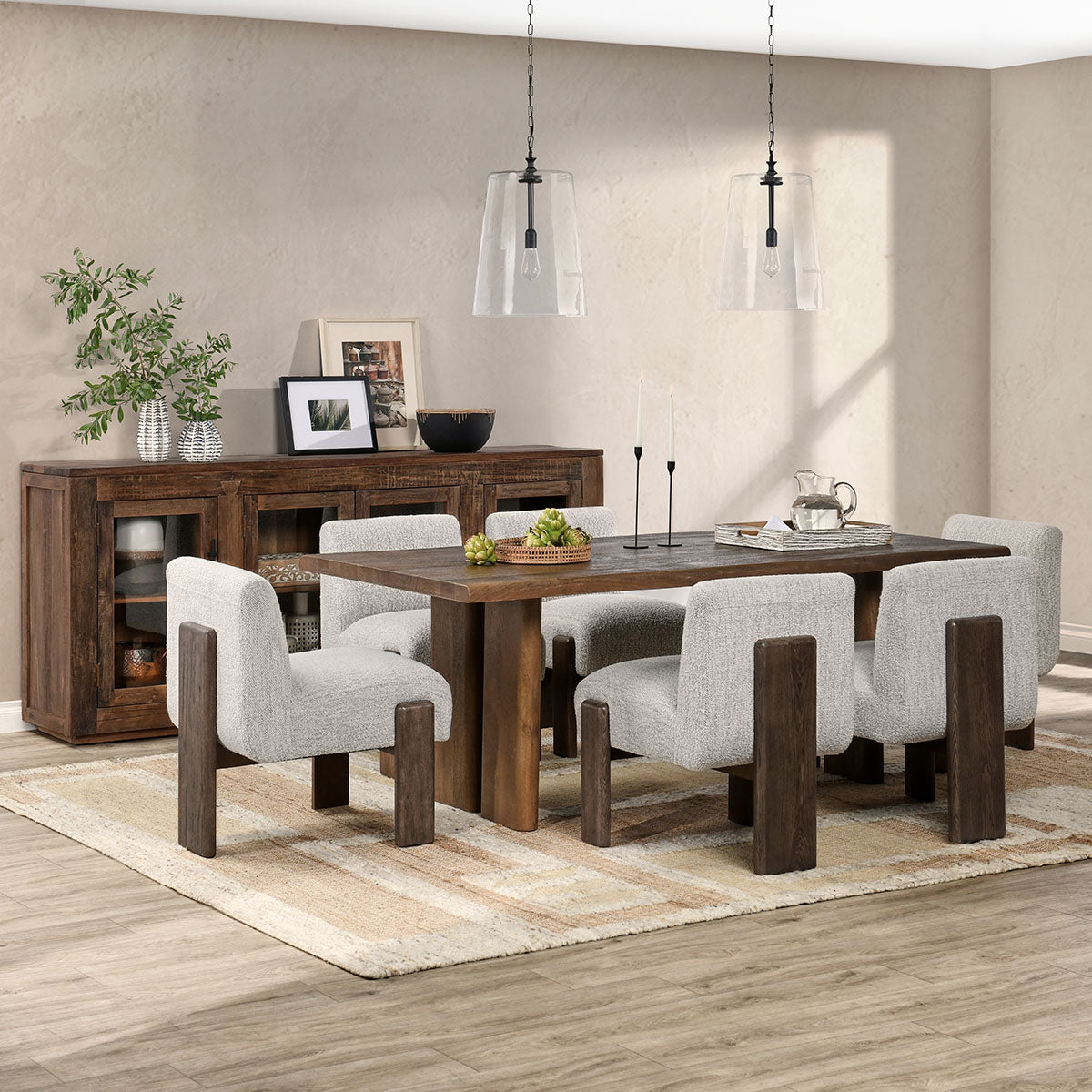 Chelsea Ivory Upholstered/Wood Dining Chair - Ornate Home