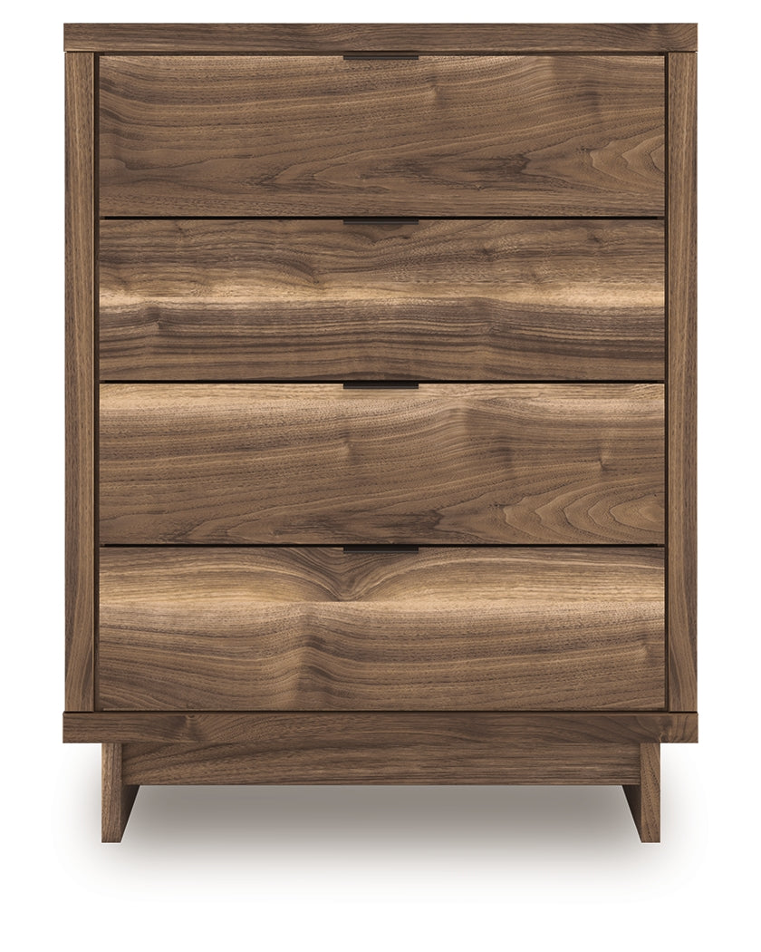 Chirason Brown Four Drawer Chest- Viva Furn