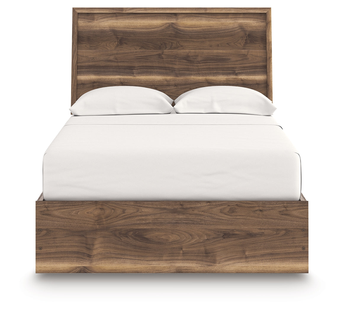Chirason Brown Full Panel Bed- Viva Furn
