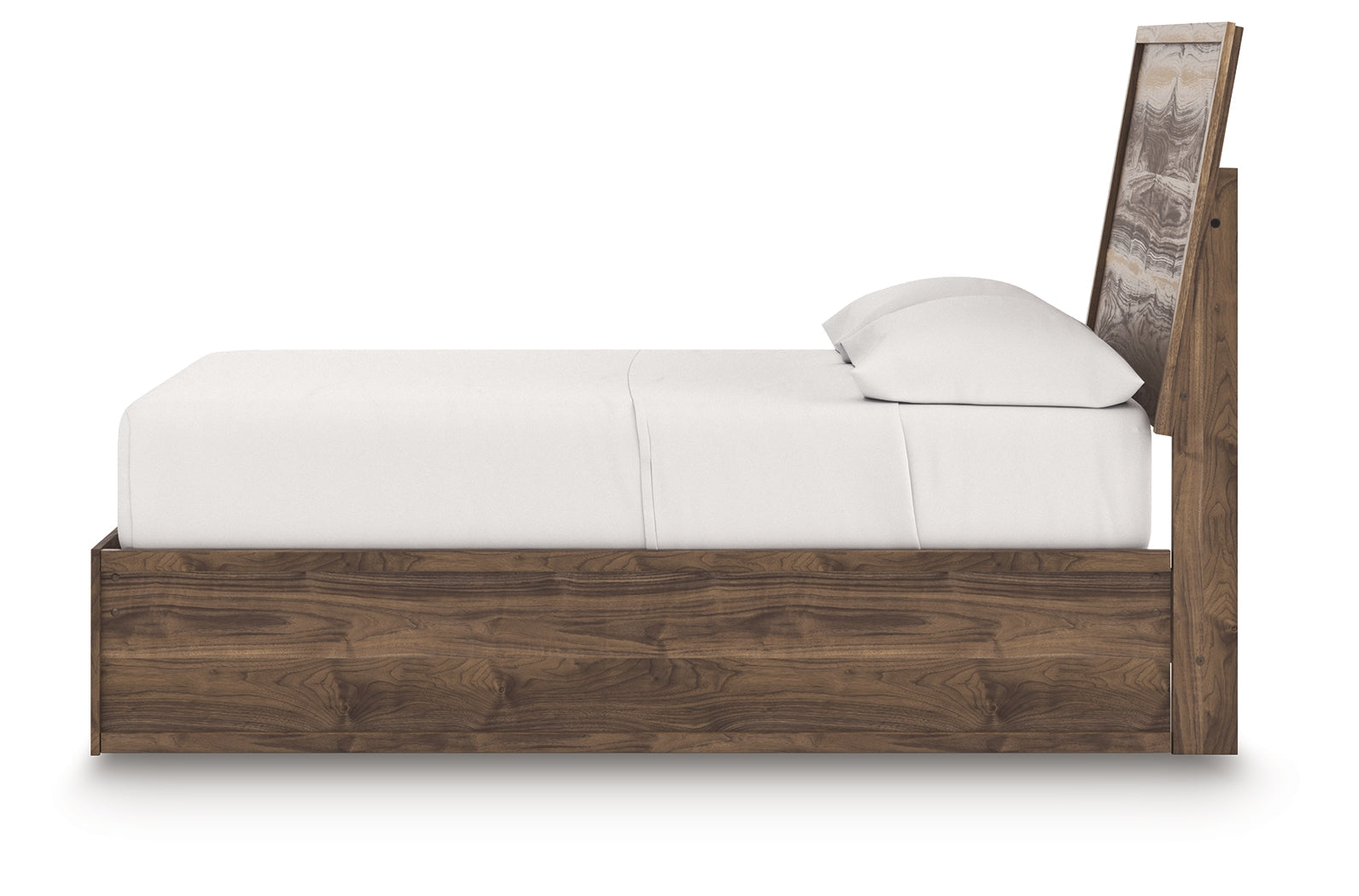 Chirason Brown Full Panel Bed- Viva Furn