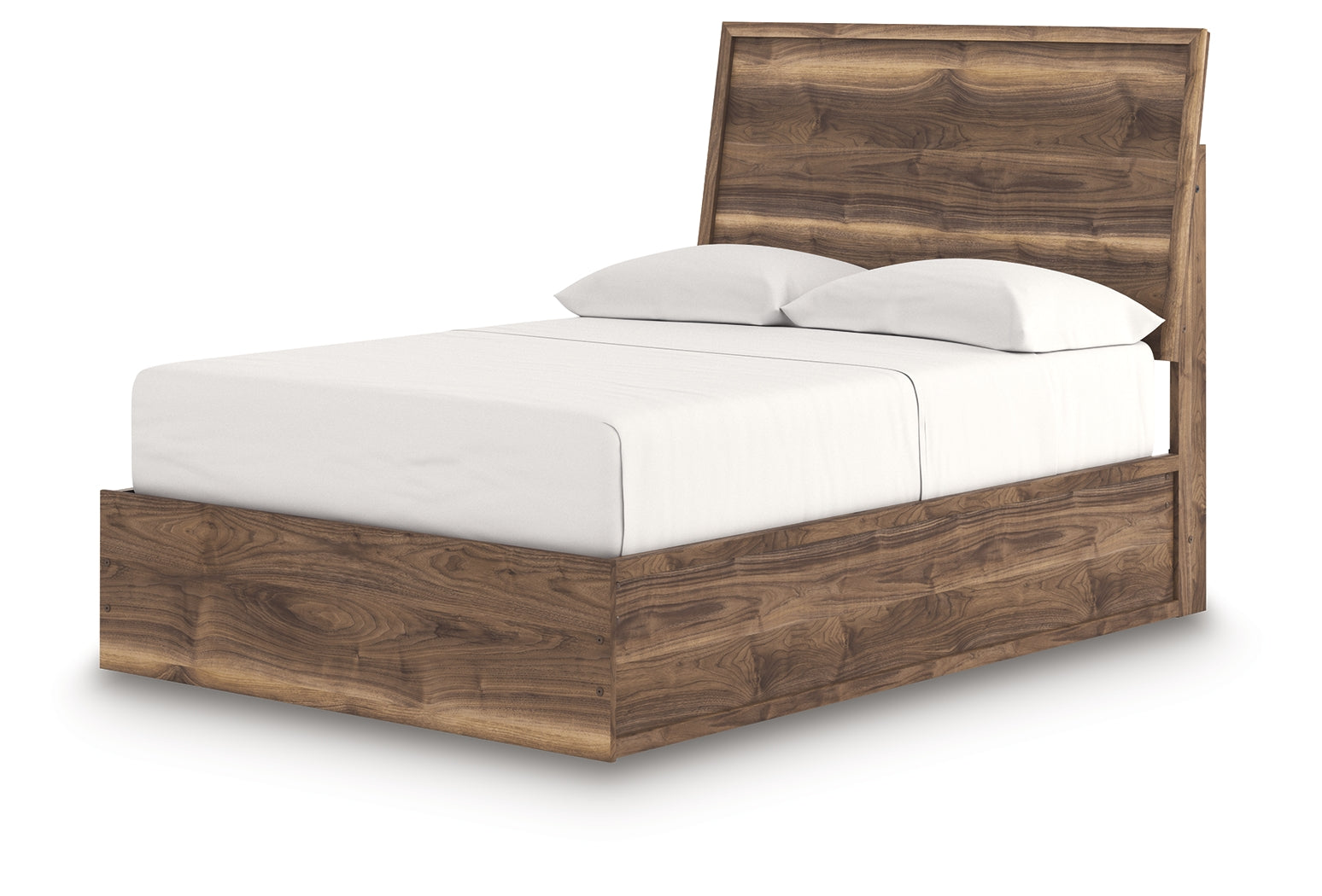 Chirason Brown Full Panel Bed- Viva Furn