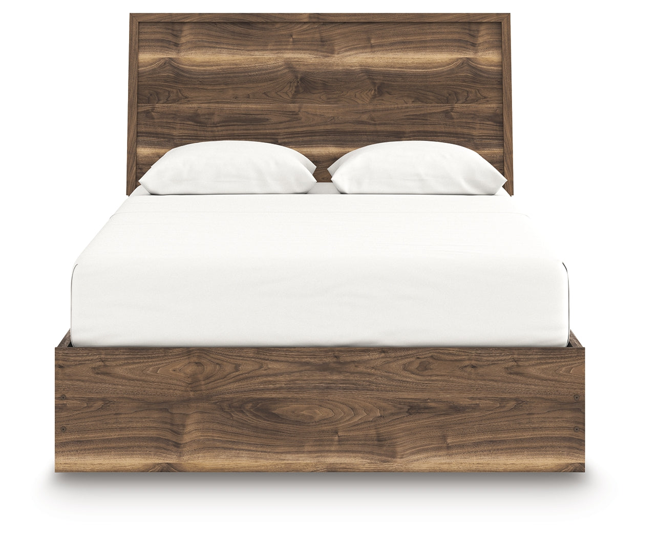 Chirason Brown Queen Panel Bed with Storage- Viva Furn